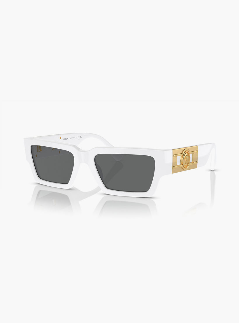 Versace Unisex Rectangle Grey Sunglasses | 4459-men-sunglasses-image-1