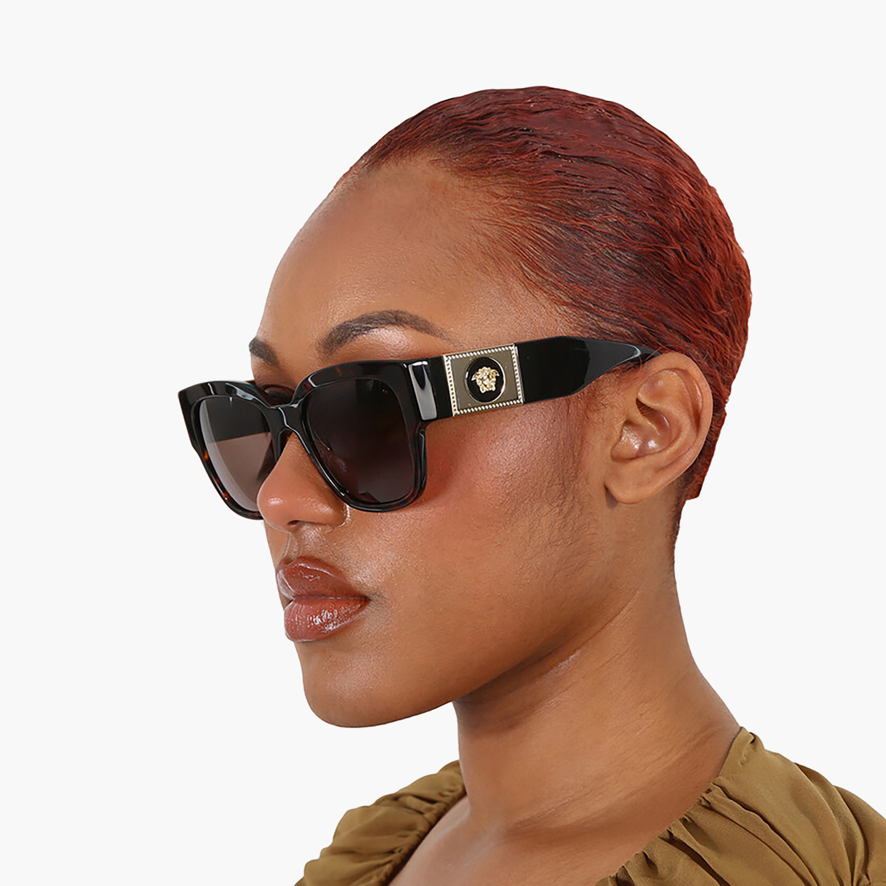Versace Women Square Brown Sunglasses | 4437U-women-sunglasses-image-4