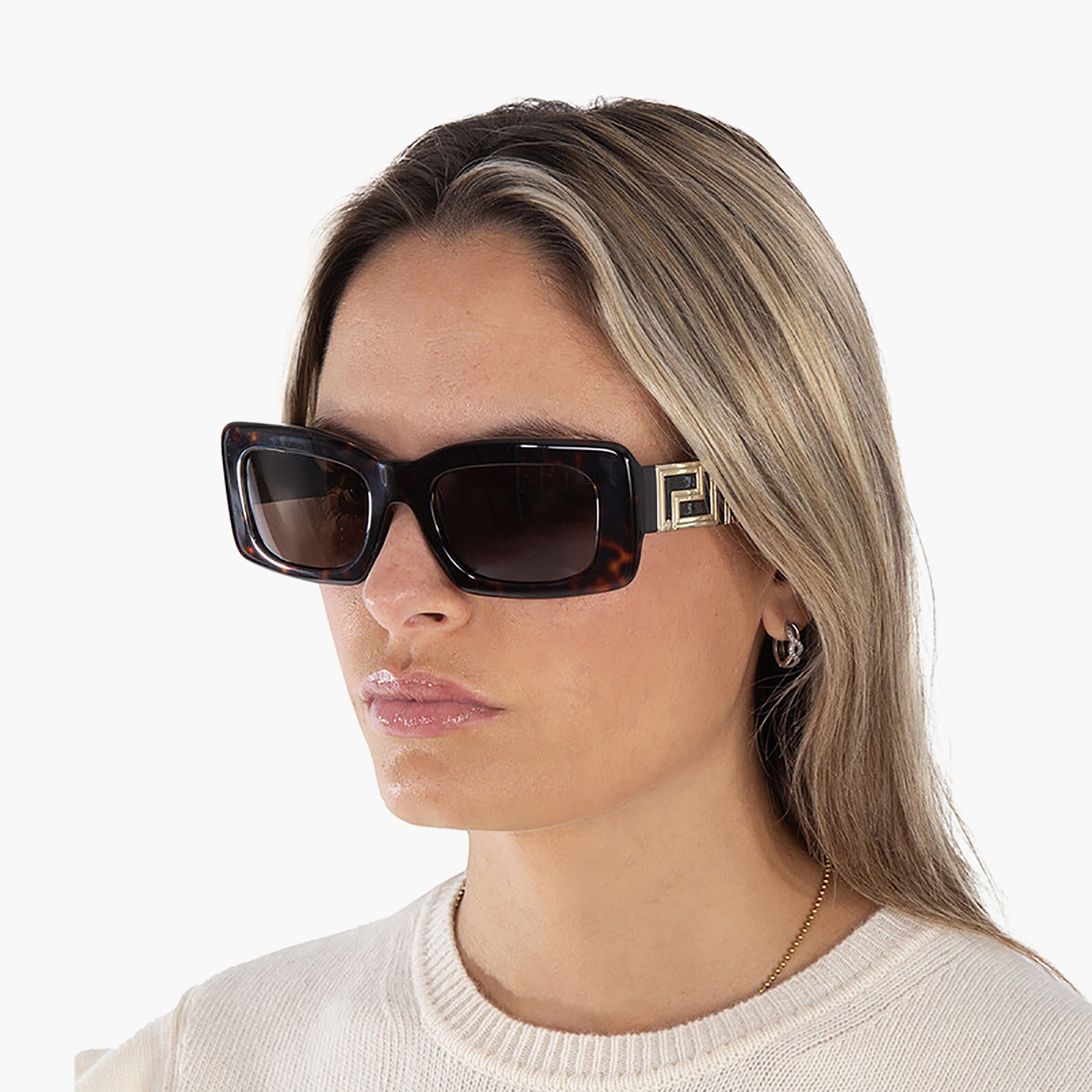 Versace Women Rectangle Brown Sunglasses | 4444U-women-sunglasses-image-5