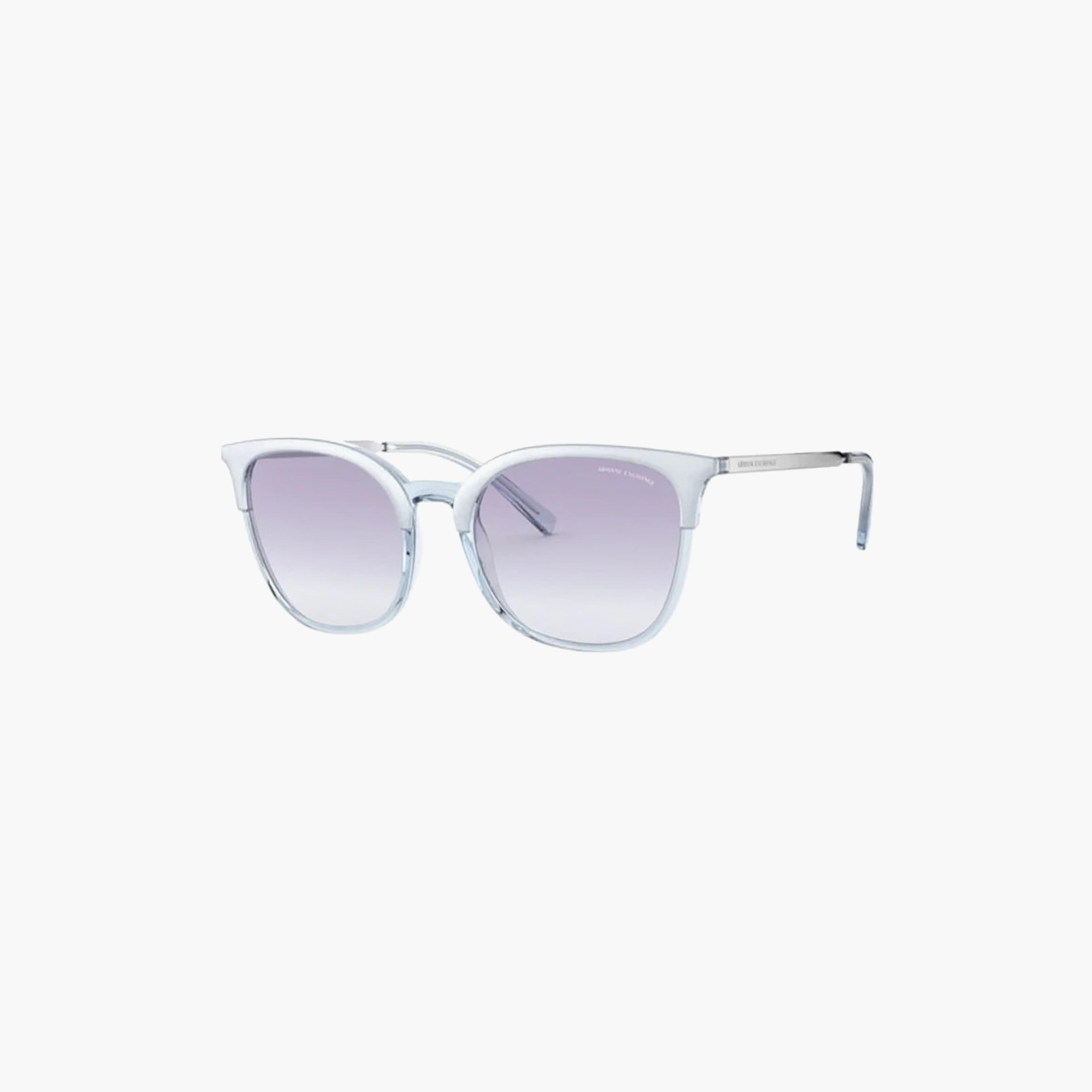 نظارات شمسية نسائية من أرماني إكستشينج، مربعة الشكل، زرقاء اللون | 4091S-women-sunglasses-image-1