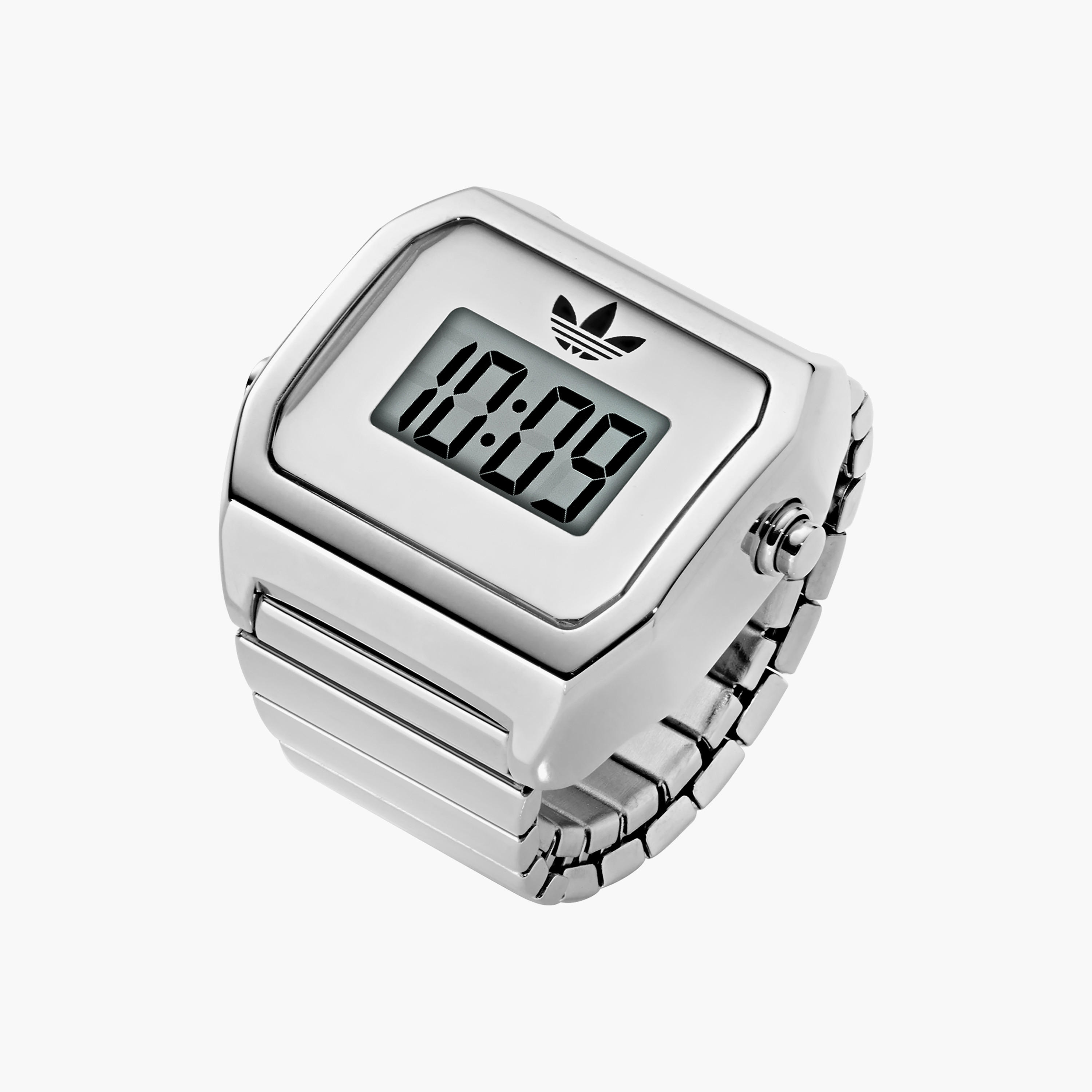 Adidas Digital Two Ring Women's 20 MM Silver Digital | AOST26037-women-watchesandjewellery-watches-image-2