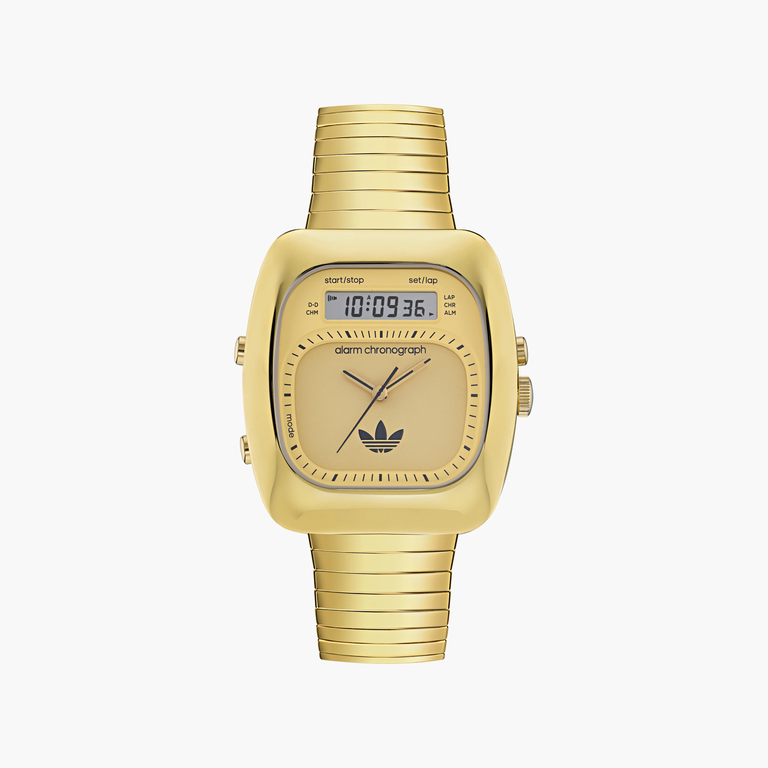 حذاء أديداس ويف ثري للجنسين، مقاس 37 مم، ذهبي رقمي | AOSY25014-men-watchesandjewellery-watches-image-1