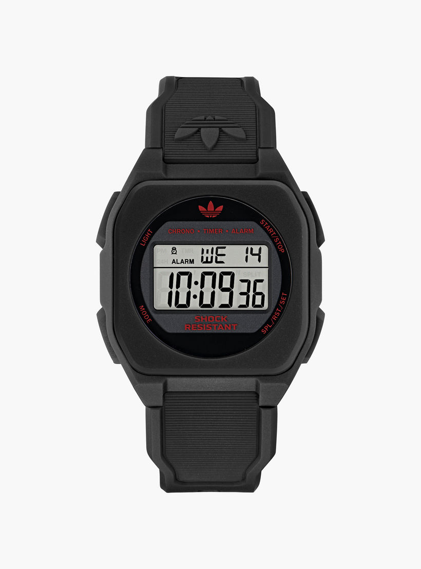 حذاء أديداس سيتي تك فور للجنسين، مقاس 42 مم، أسود رقمي | AOST25029-men-watchesandjewellery-watches-image-1