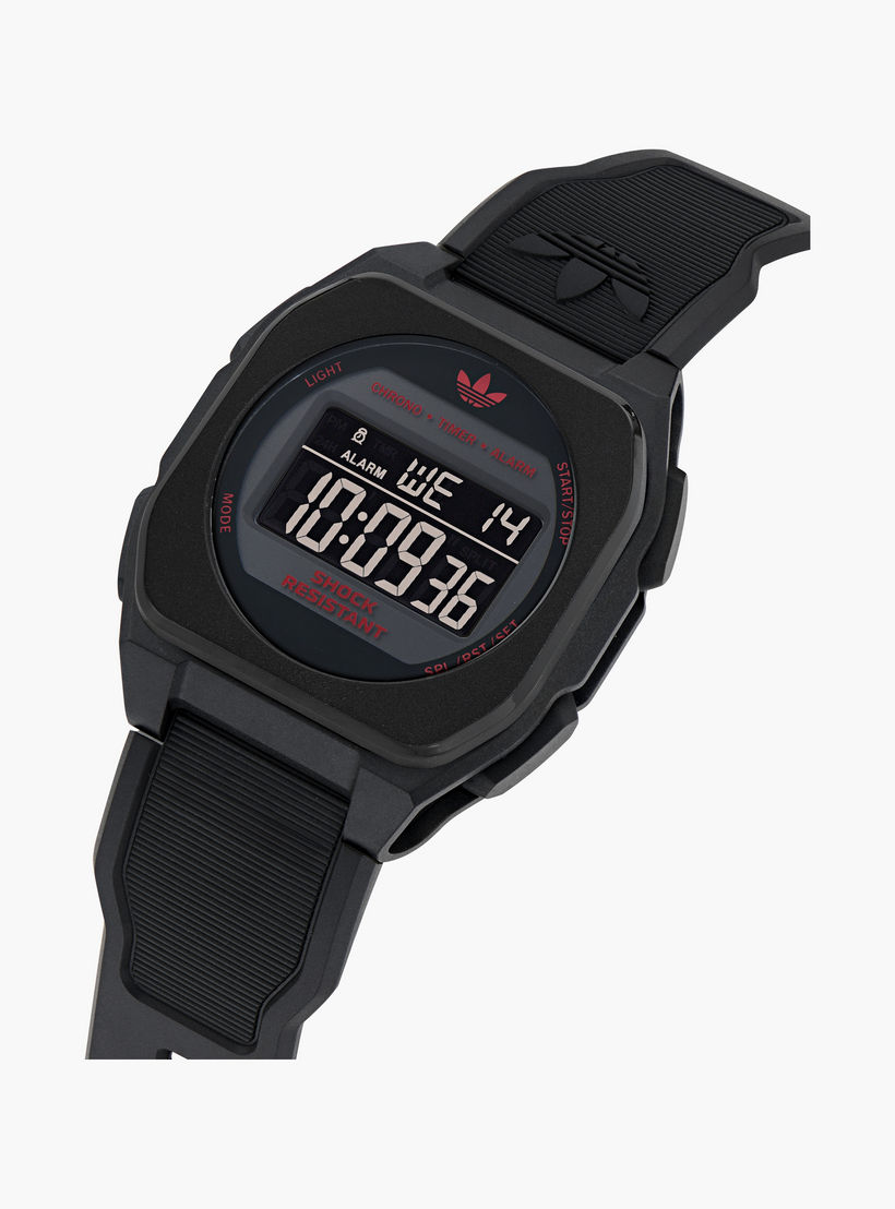 حذاء أديداس سيتي تك فور للجنسين، مقاس 42 مم، أسود رقمي | AOST25029-men-watchesandjewellery-watches-image-2