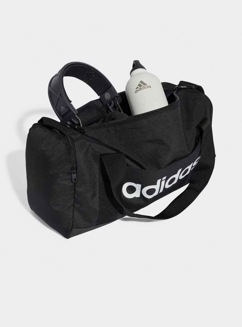 Adidas Linear Duffel Bag with Zip Closure-travel-luggagesandbags-dufflebags-image-4