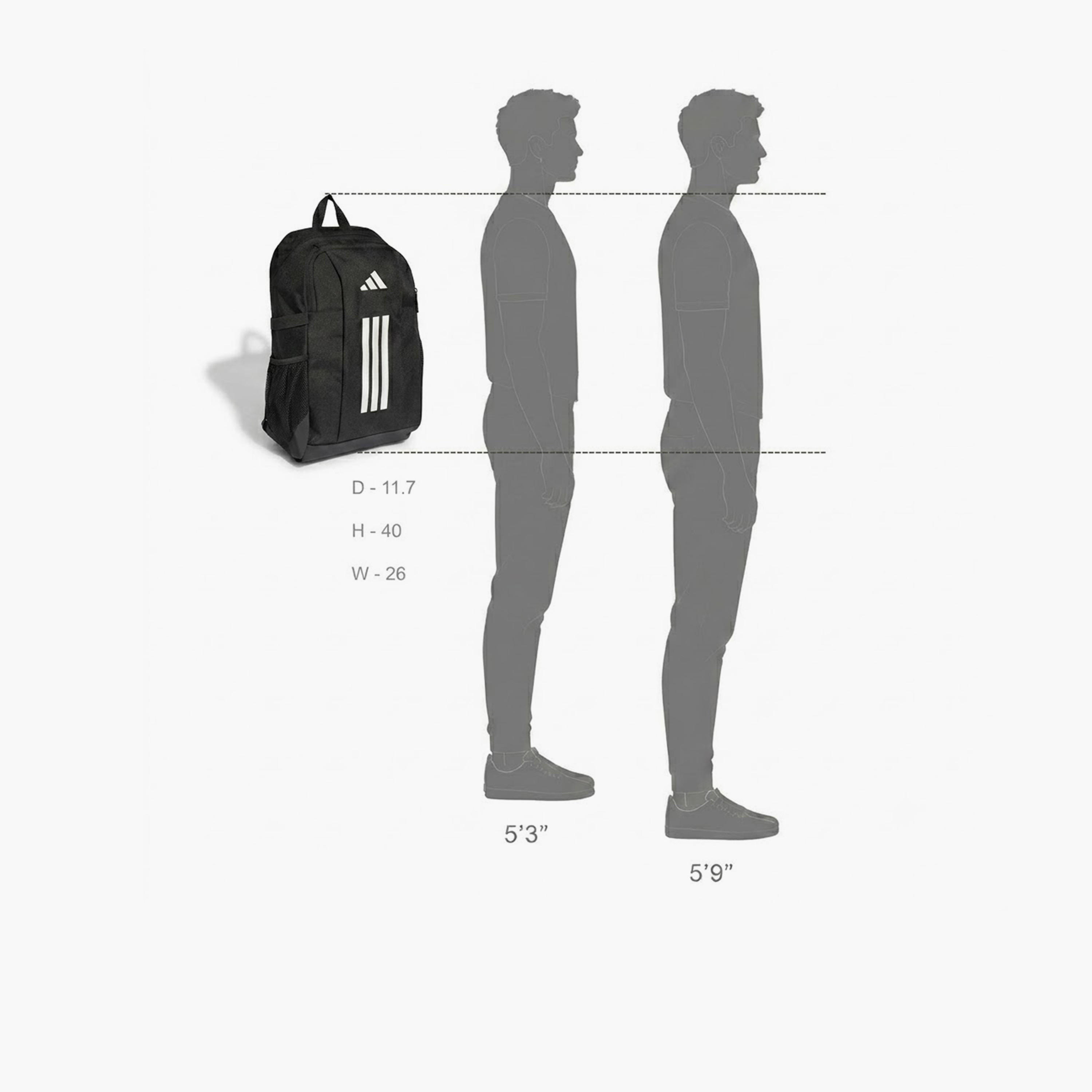 شنطة ظهر بجيب جانبي وطبعات شعار للأولاد من 8-13 سنة من أديداس - 12.5 لتر-school-bagsandbackpacks-backpacks-image-7