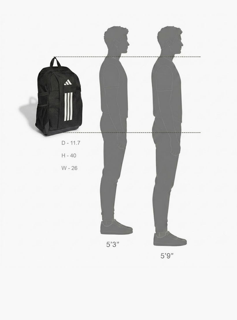 شنطة ظهر بجيب جانبي وطبعات شعار للأولاد من 8-13 سنة من أديداس - 12.5 لتر-school-bagsandbackpacks-backpacks-image-7