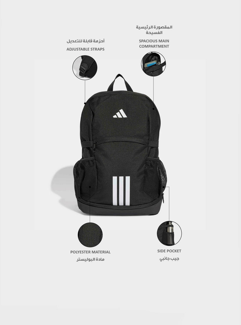 شنطة ظهر بطبعات شعار للأولاد من 8 إلى 13 سنة بحمالات كتف مبطنة من أديداس - 17 لتر-boys-accessories-bagsandbackpacks-image-2
