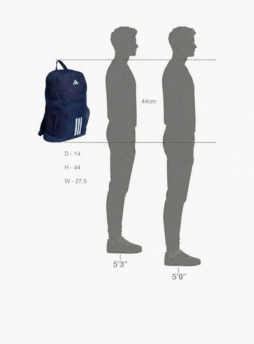 شنطة ظهر بطبعات شعار للأولاد من 8 إلى 13 سنة بحمالات كتف مبطنة من أديداس - 17 لتر-boys-accessories-bagsandbackpacks-image-3
