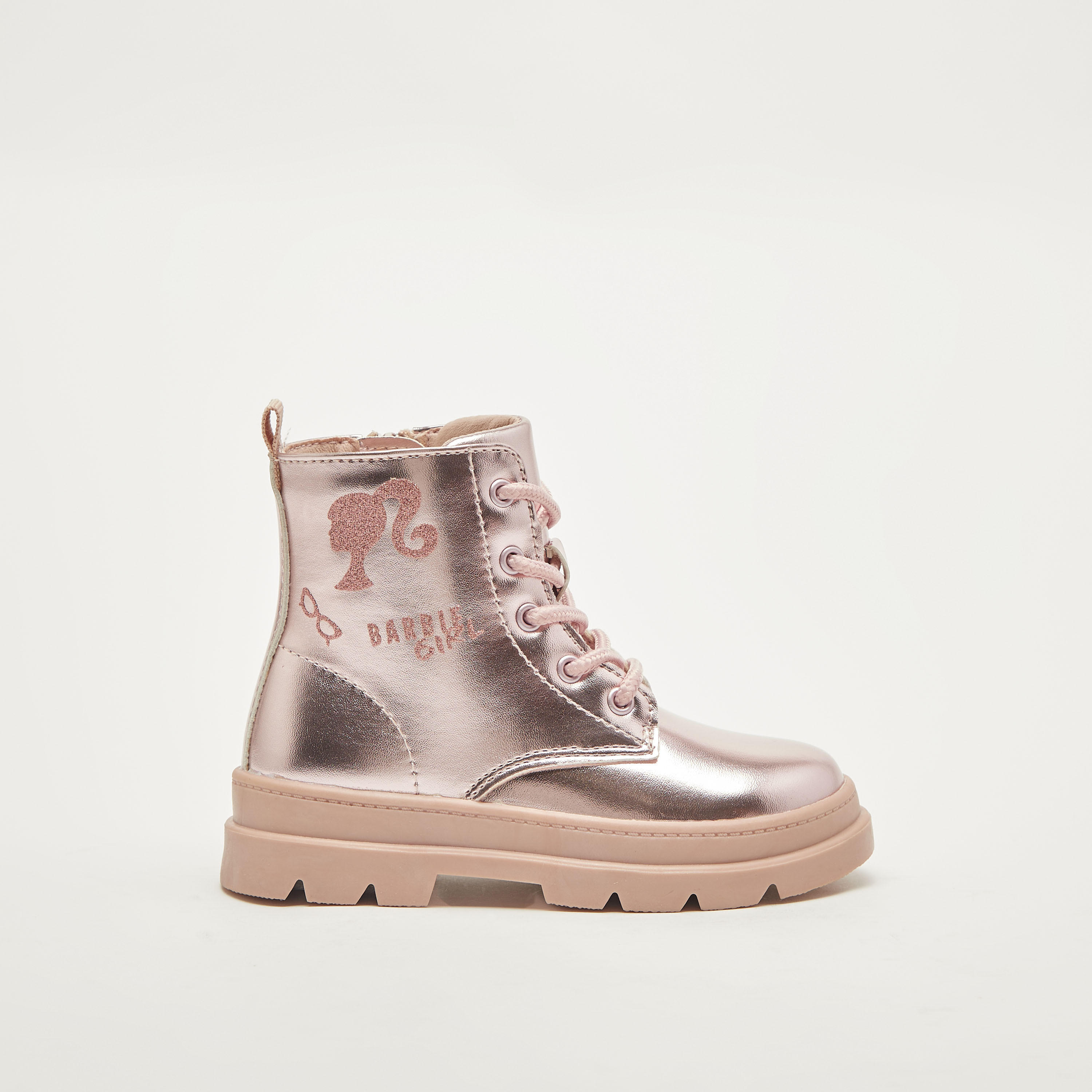 بوت بطول الكاحل ورباط إغلاق وطبعات باربي-girls-shoes-boots-image-3