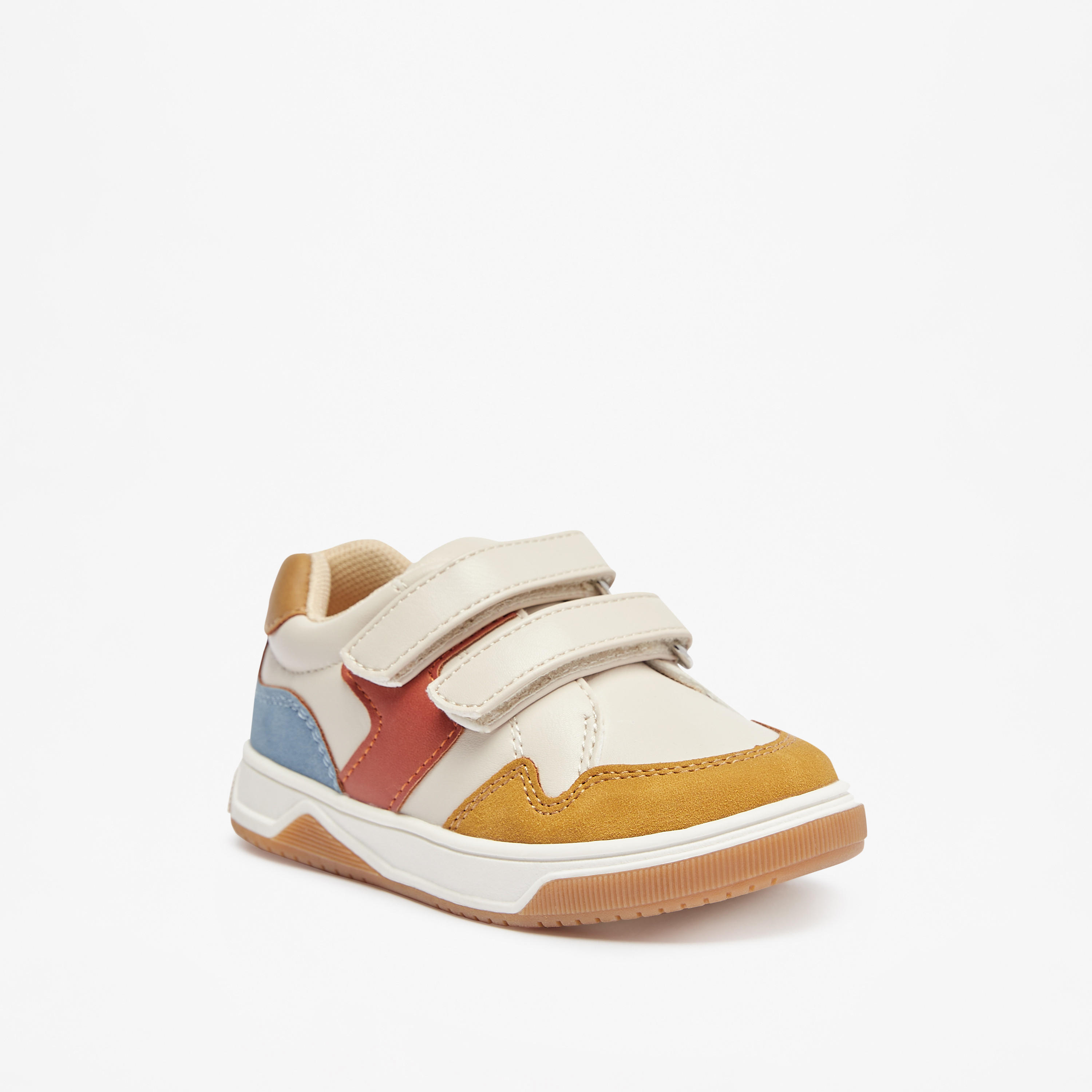 حذاء سنيكرز بقوالب ملوّنة وشريط إغلاق لاصق من بيرفيت-boys-shoes-sneakers-image-1