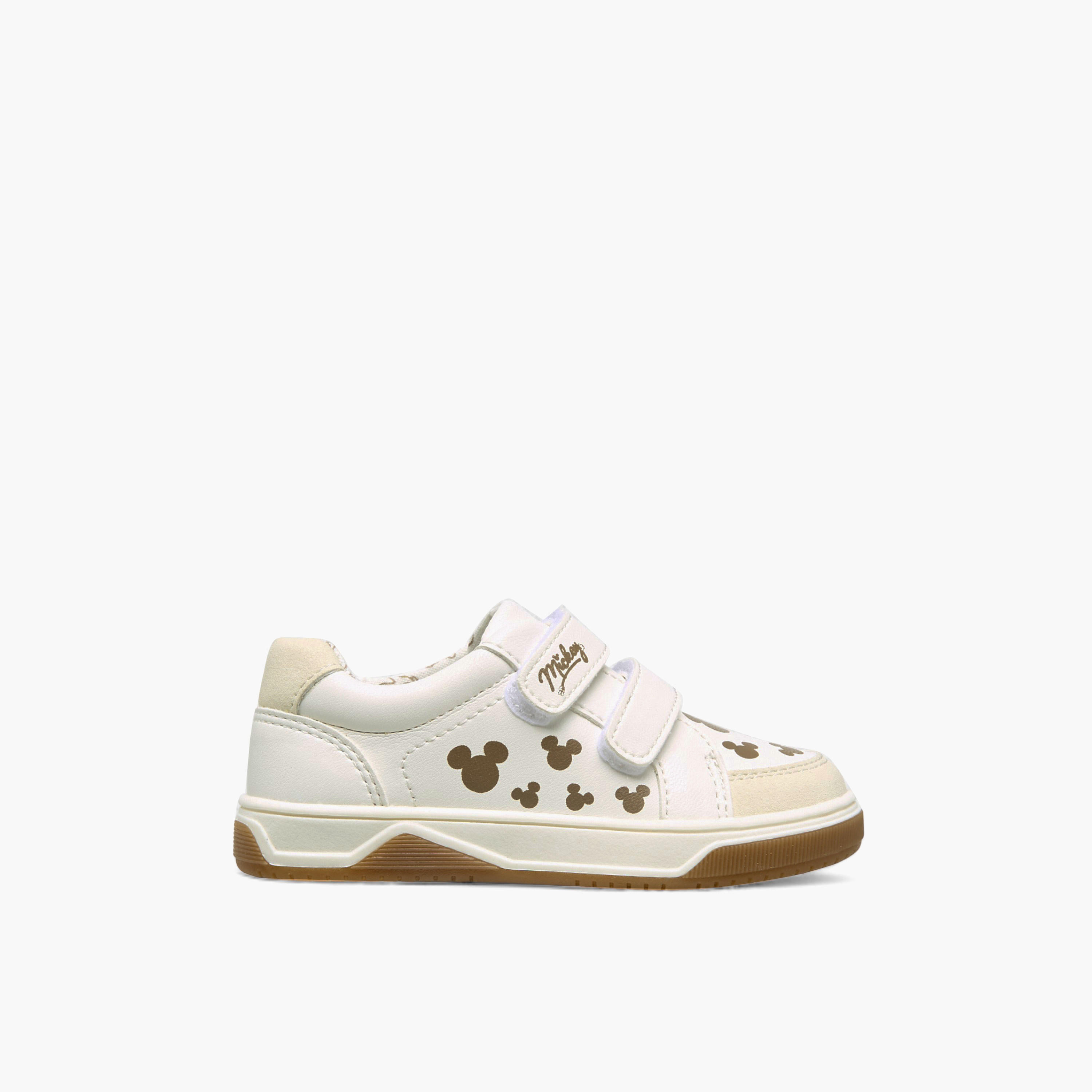 Disney Boys Mickey Mouse Print Hook and Loop Sneakers-boys-shoes-sneakers-image-3
