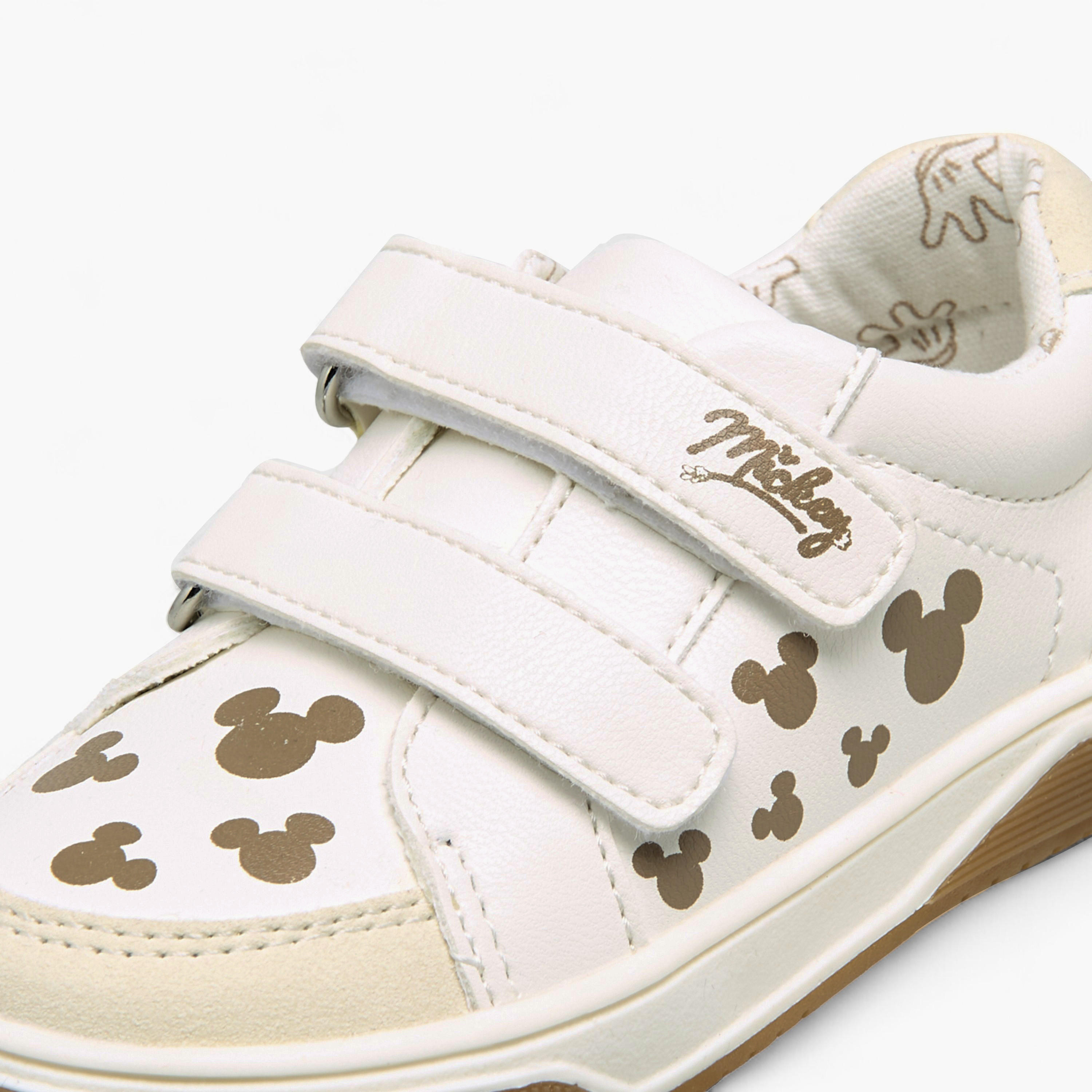 Disney Boys Mickey Mouse Print Hook and Loop Sneakers-boys-shoes-sneakers-image-4