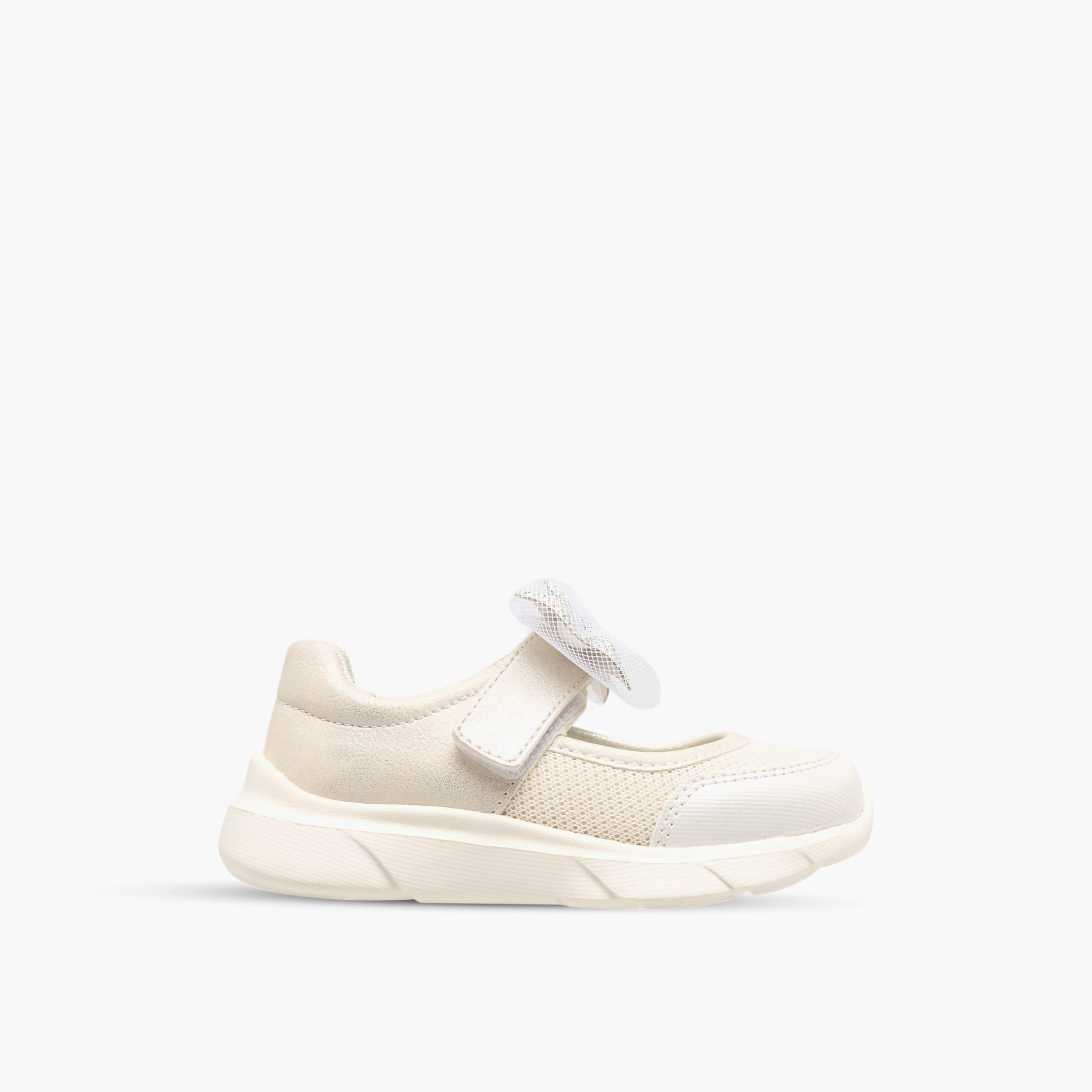 Barefeet Embellished Bow Sneakers with Hook and Loop Closure-girls-shoes-sneakers-image-3