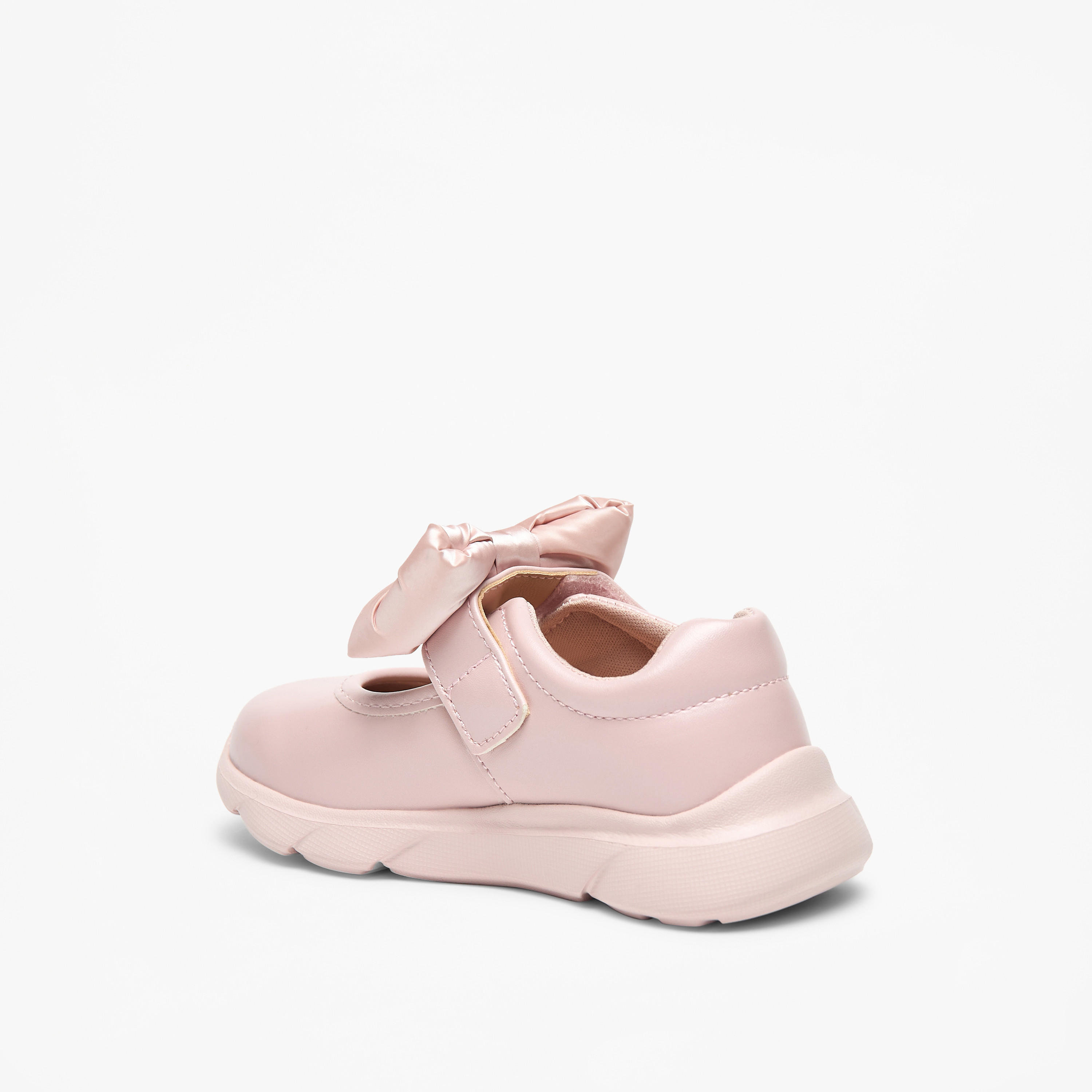 Barefeet Bow Accent Shoes with Hook and Loop Closure-girls-shoes-sneakers-image-7