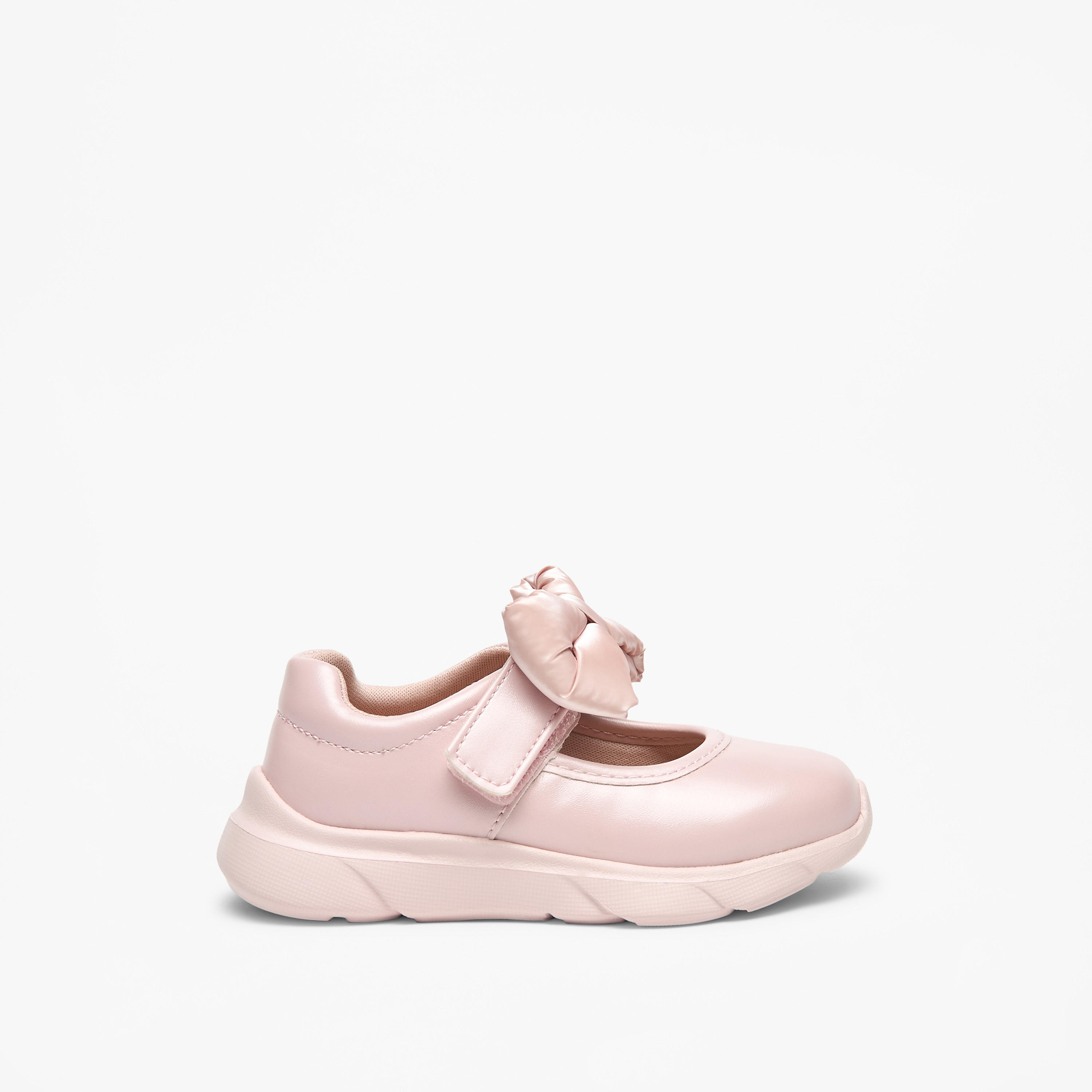 Barefeet Bow Accent Shoes with Hook and Loop Closure-girls-shoes-sneakers-image-8