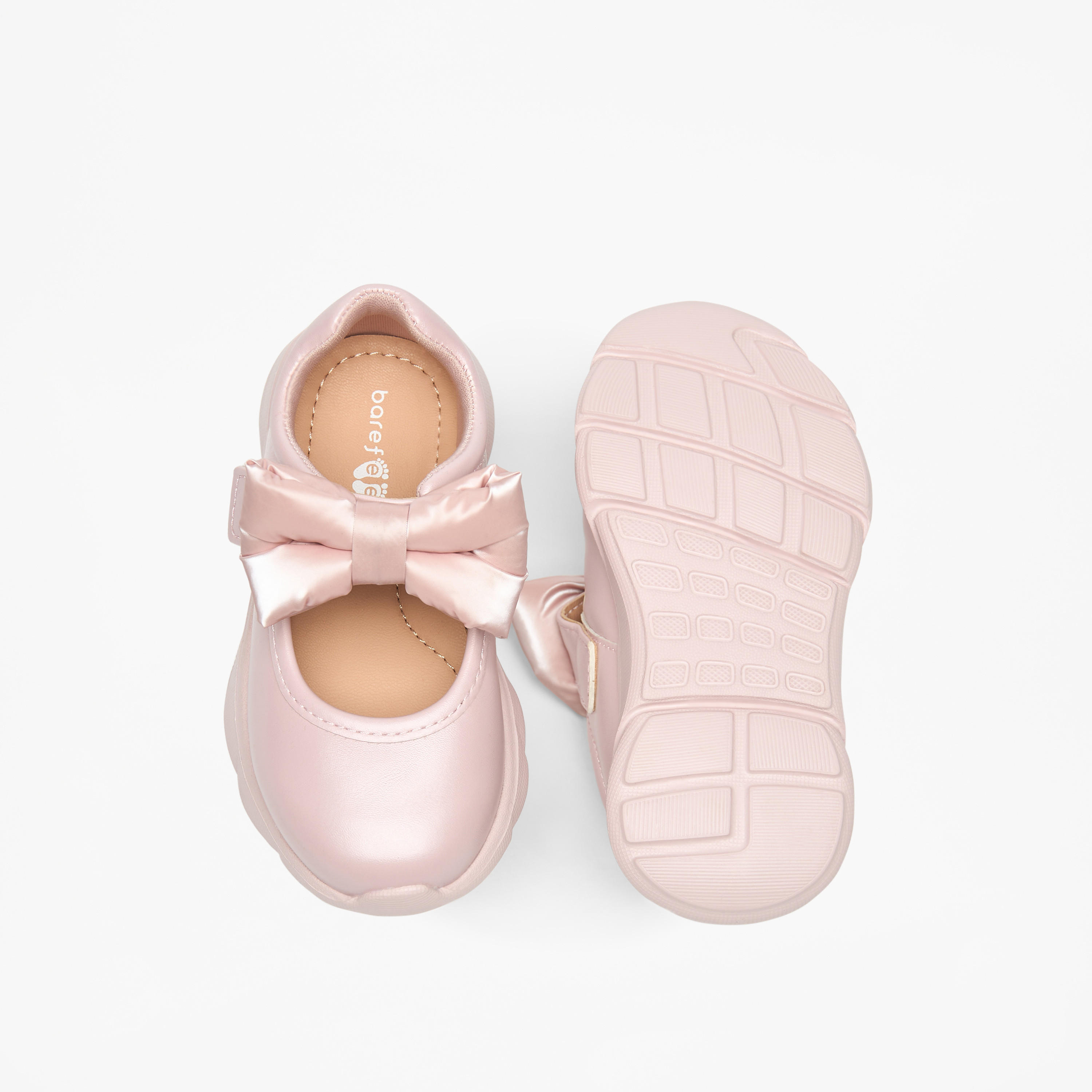 Barefeet Bow Accent Shoes with Hook and Loop Closure-girls-shoes-sneakers-image-9