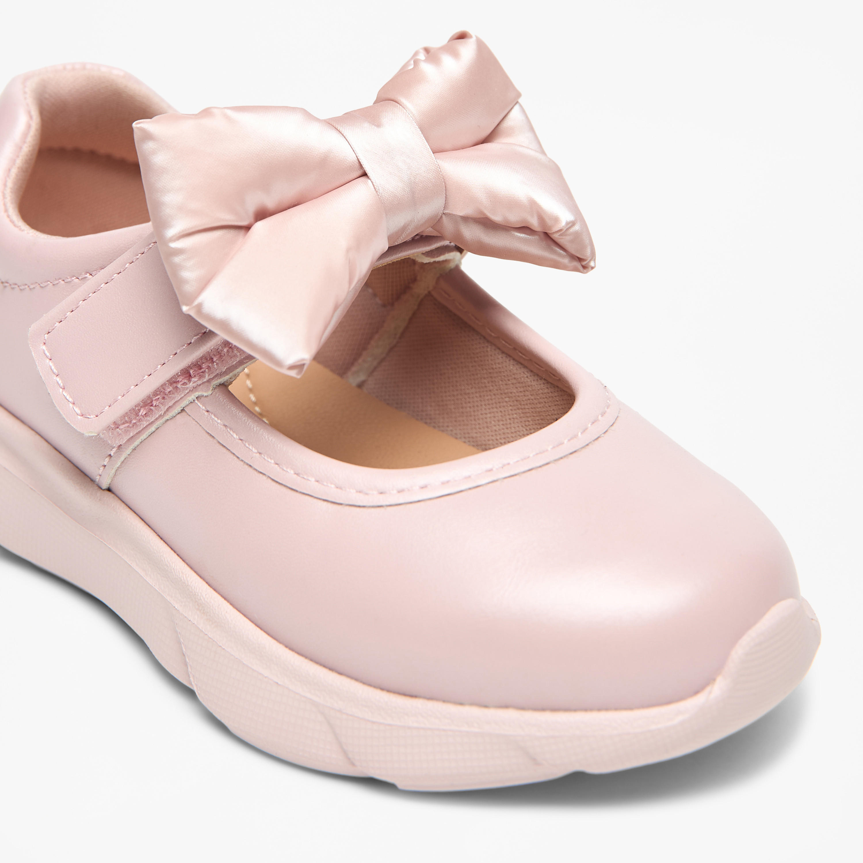 Barefeet Bow Accent Shoes with Hook and Loop Closure-girls-shoes-sneakers-image-10