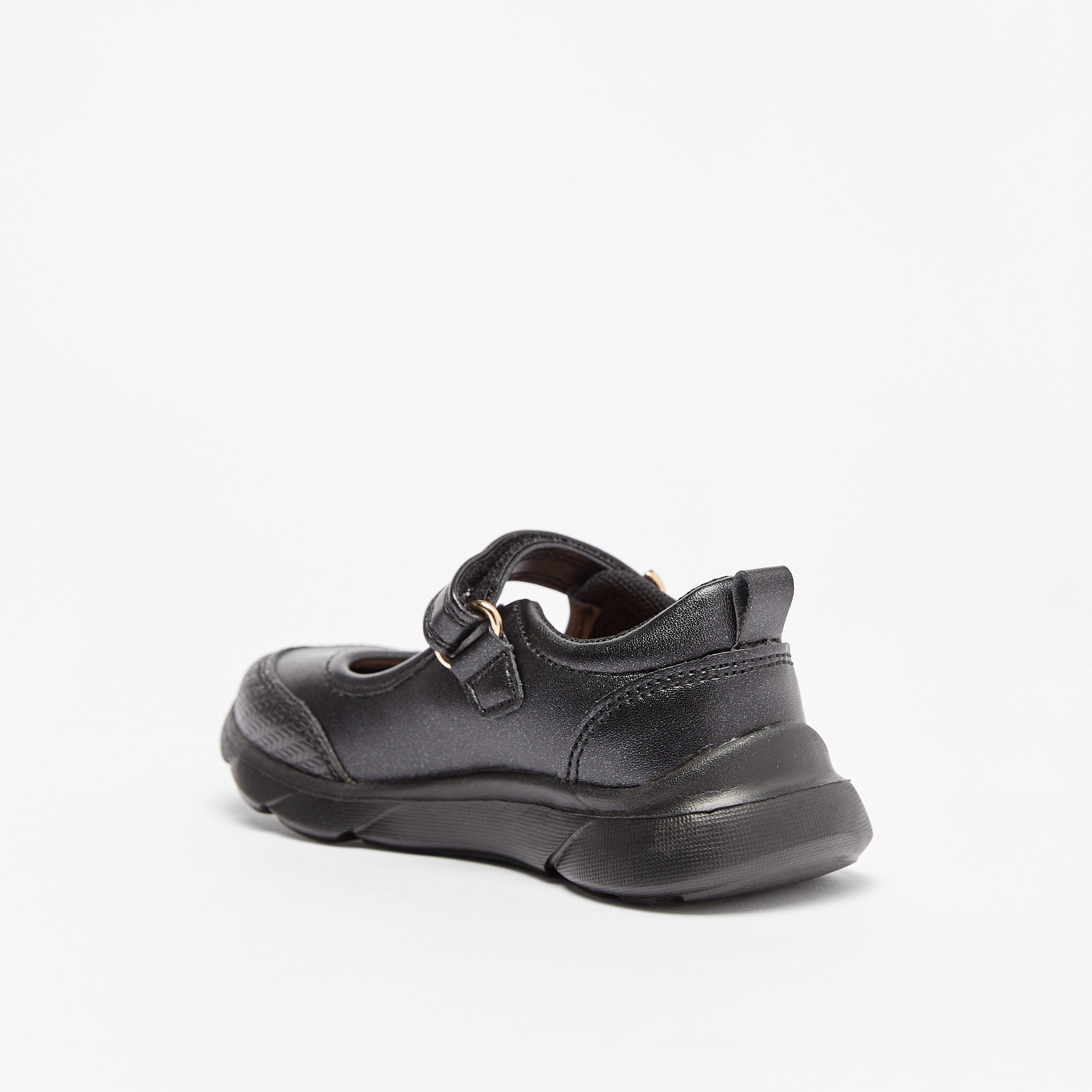 Barefeet Panelled Lightweight Mary Janes with Hook and Loop Closure-girls-shoes-maryjanes-image-2