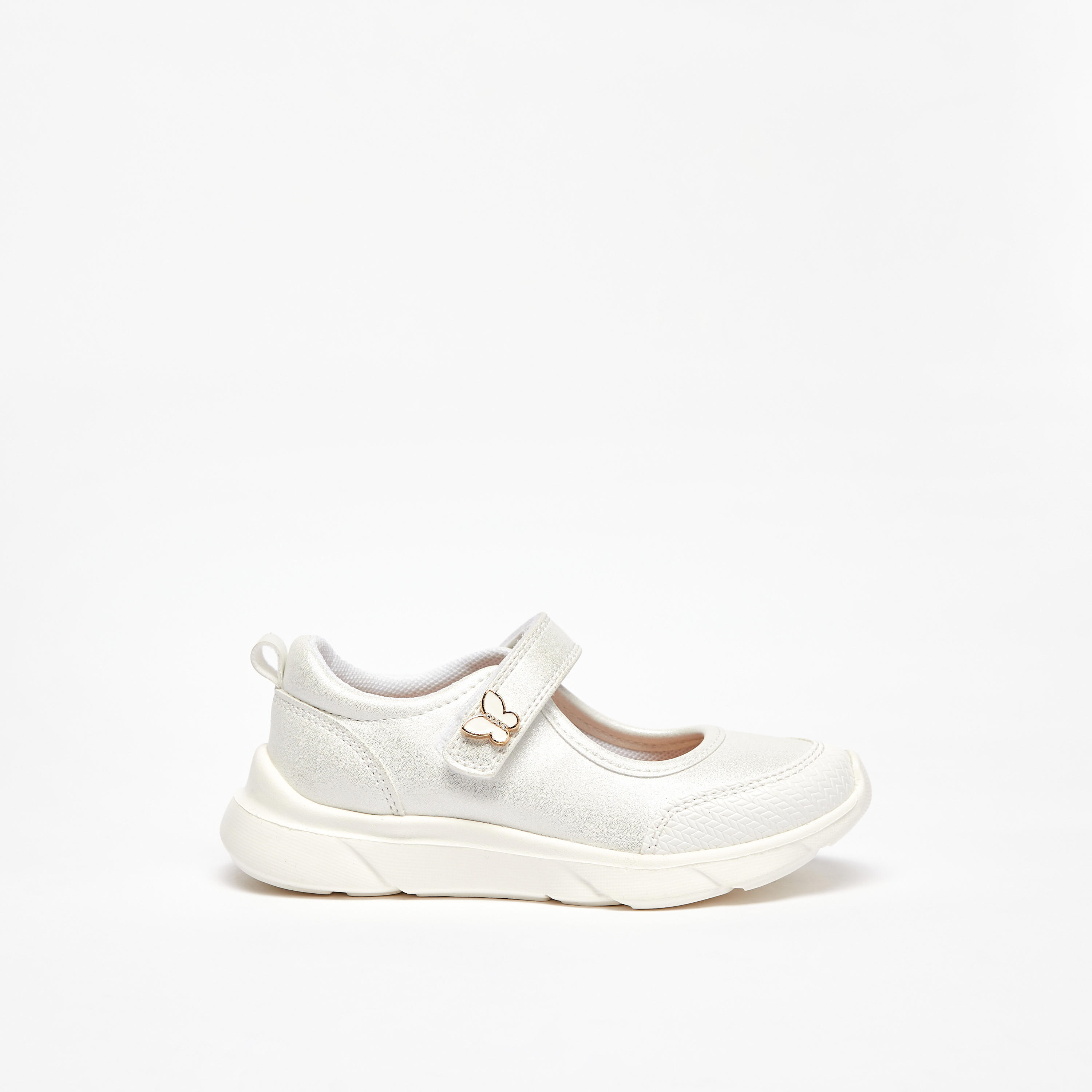 Barefeet Panelled Lightweight Mary Janes with Hook and Loop Closure-girls-shoes-maryjanes-image-7