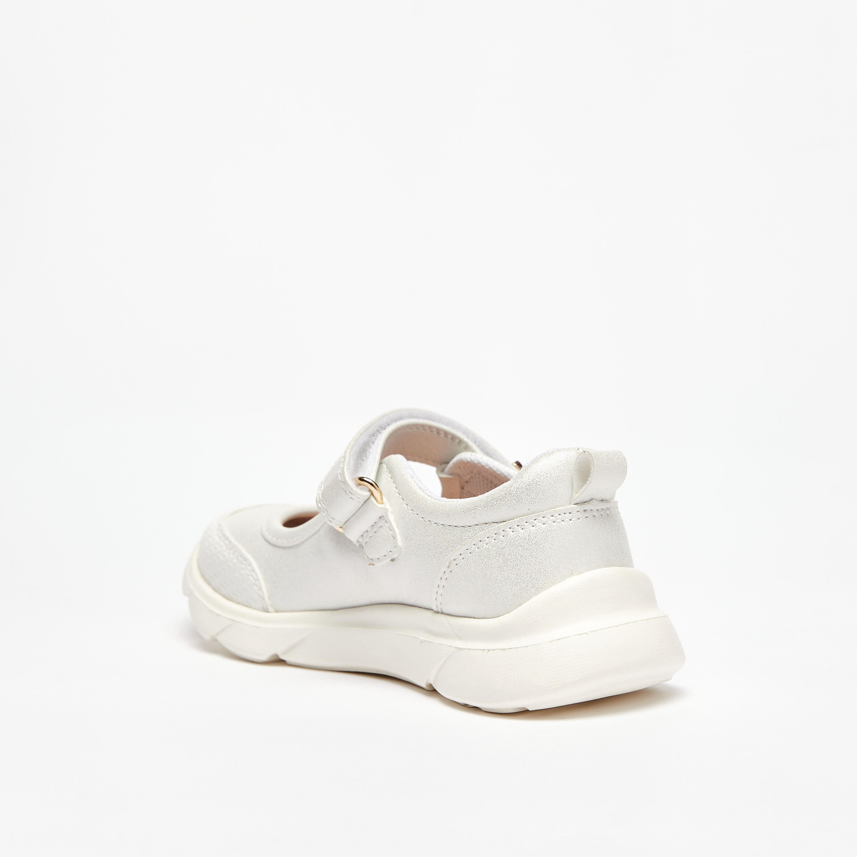 Barefeet Panelled Lightweight Mary Janes with Hook and Loop Closure-girls-shoes-maryjanes-image-3