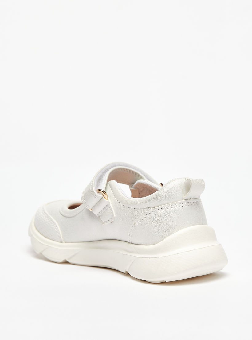 Barefeet Panelled Lightweight Mary Janes with Hook and Loop Closure-girls-shoes-maryjanes-image-3