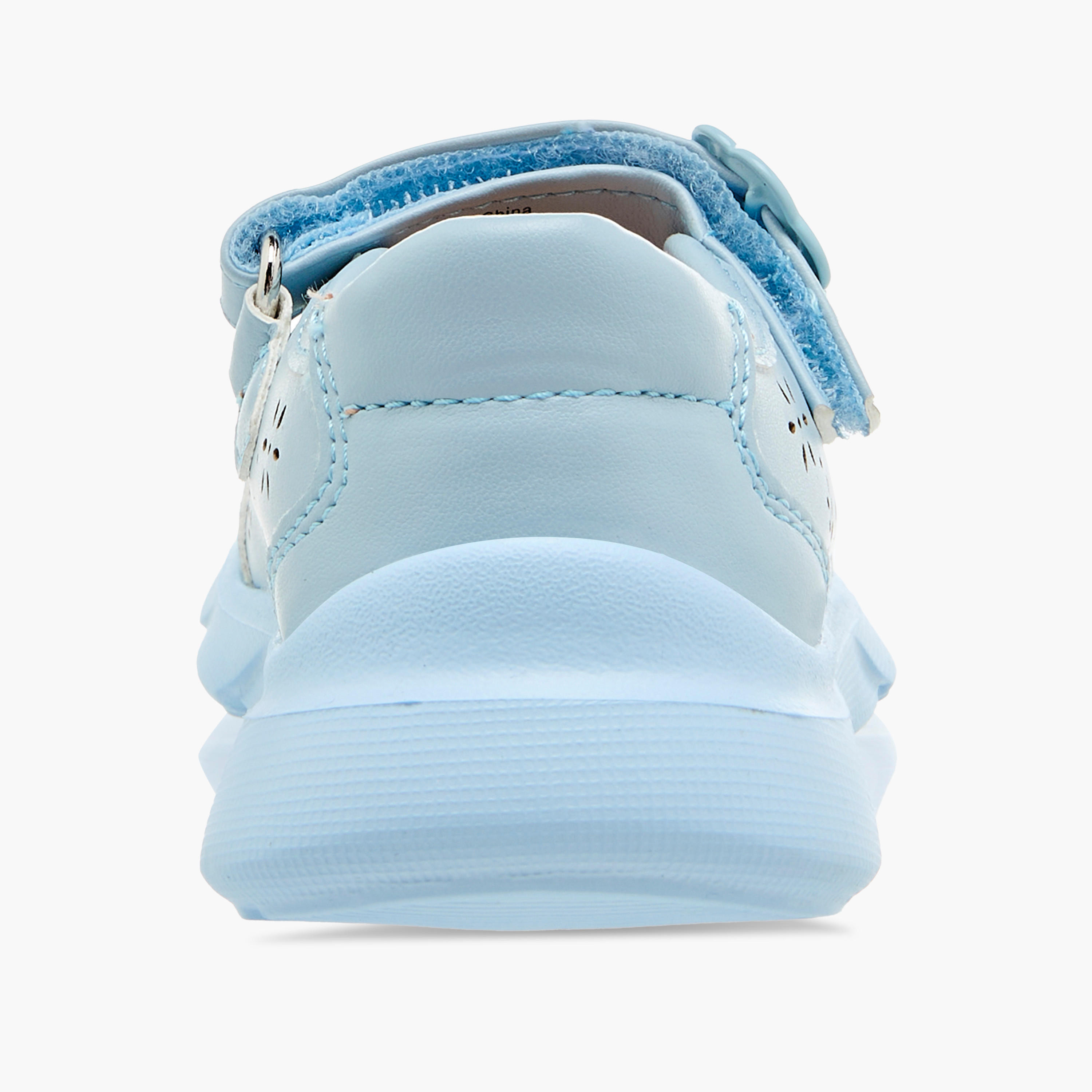 Barefeet Laser Cut Detail Mary Jane Shoes with Hook and Loop Closure-girls-shoes-maryjanes-image-5
