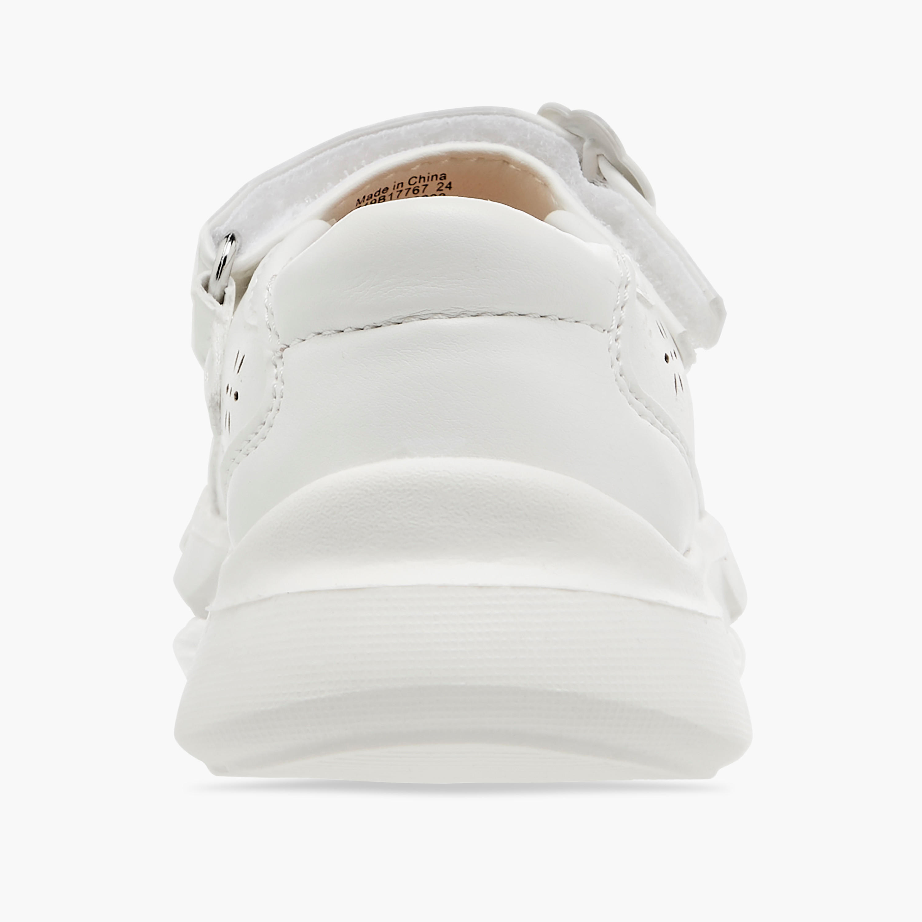 Barefeet Laser Cut Detail Mary Jane Shoes with Hook and Loop Closure-girls-shoes-maryjanes-image-5