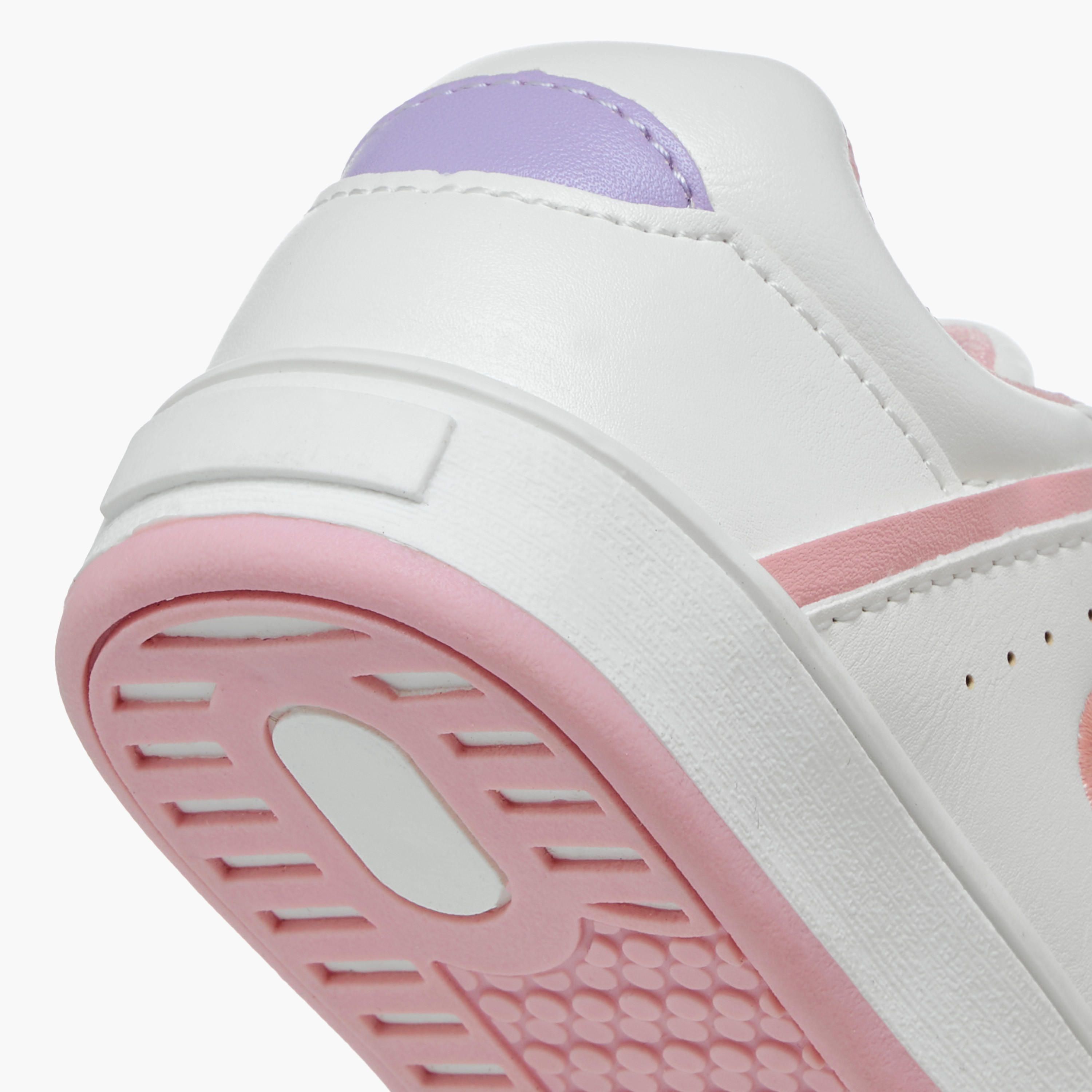 Barefeet Panelled Sneakers with Hook and Loop Closure-girls-shoes-sneakers-image-5