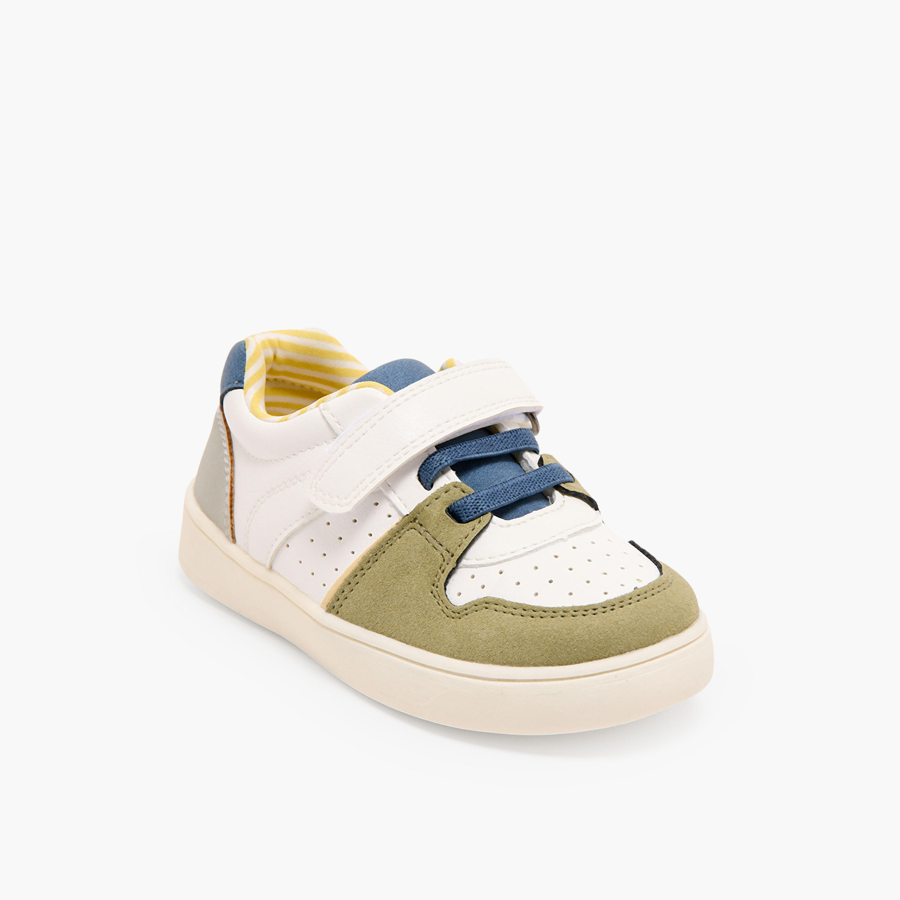 Barefeet Boys Panelled Hook & Loop Sneakers-boys-shoes-sneakers-image-2