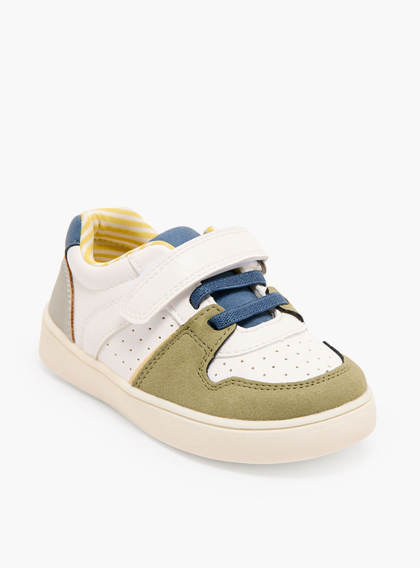 Barefeet Boys Panelled Hook & Loop Sneakers-boys-shoes-sneakers-image-2