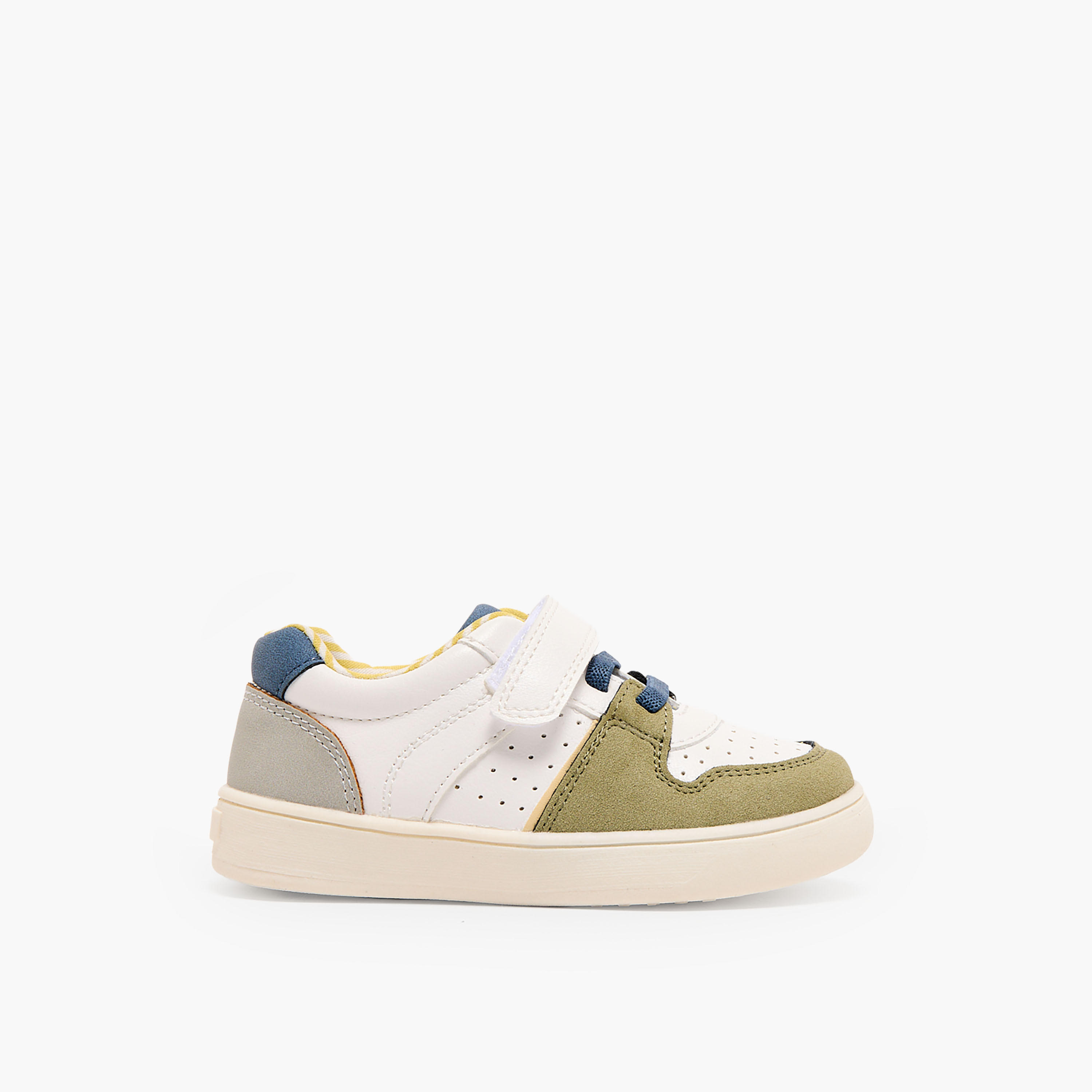 Barefeet Boys Panelled Hook & Loop Sneakers-boys-shoes-sneakers-image-3