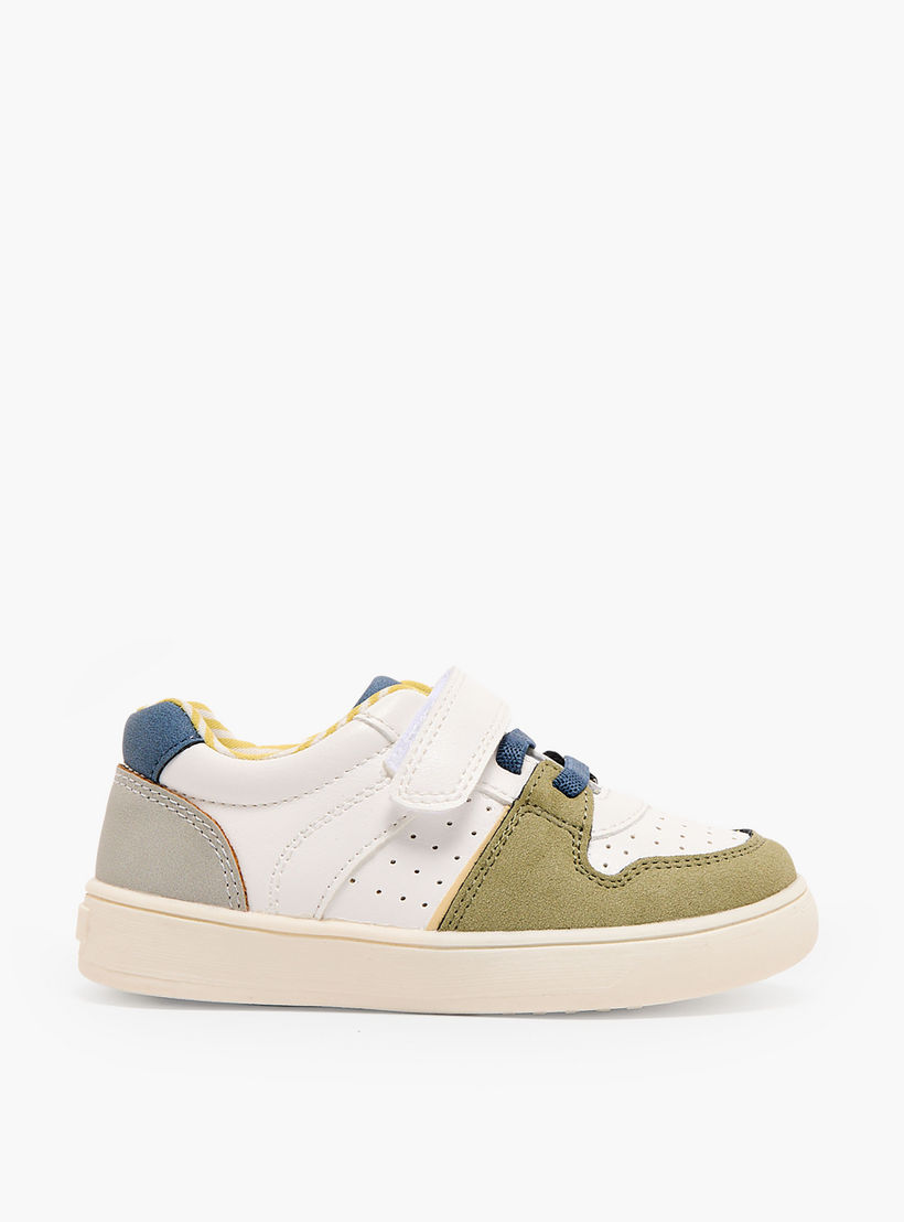 Barefeet Boys Panelled Hook & Loop Sneakers-boys-shoes-sneakers-image-3