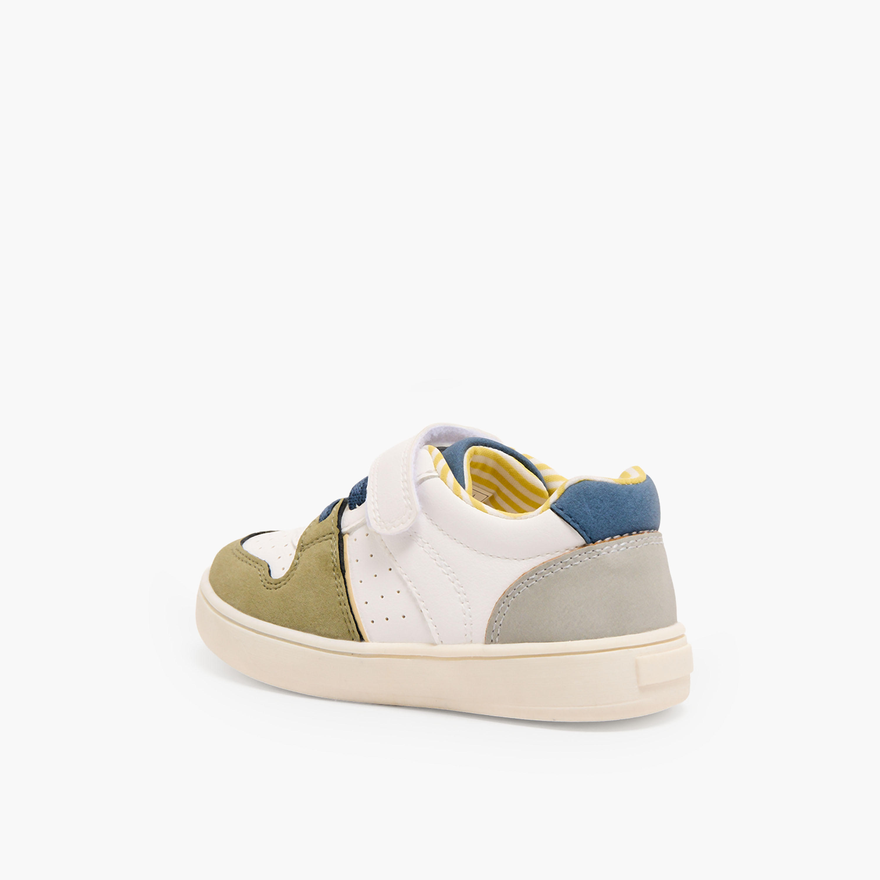 Barefeet Boys Panelled Hook & Loop Sneakers-boys-shoes-sneakers-image-4
