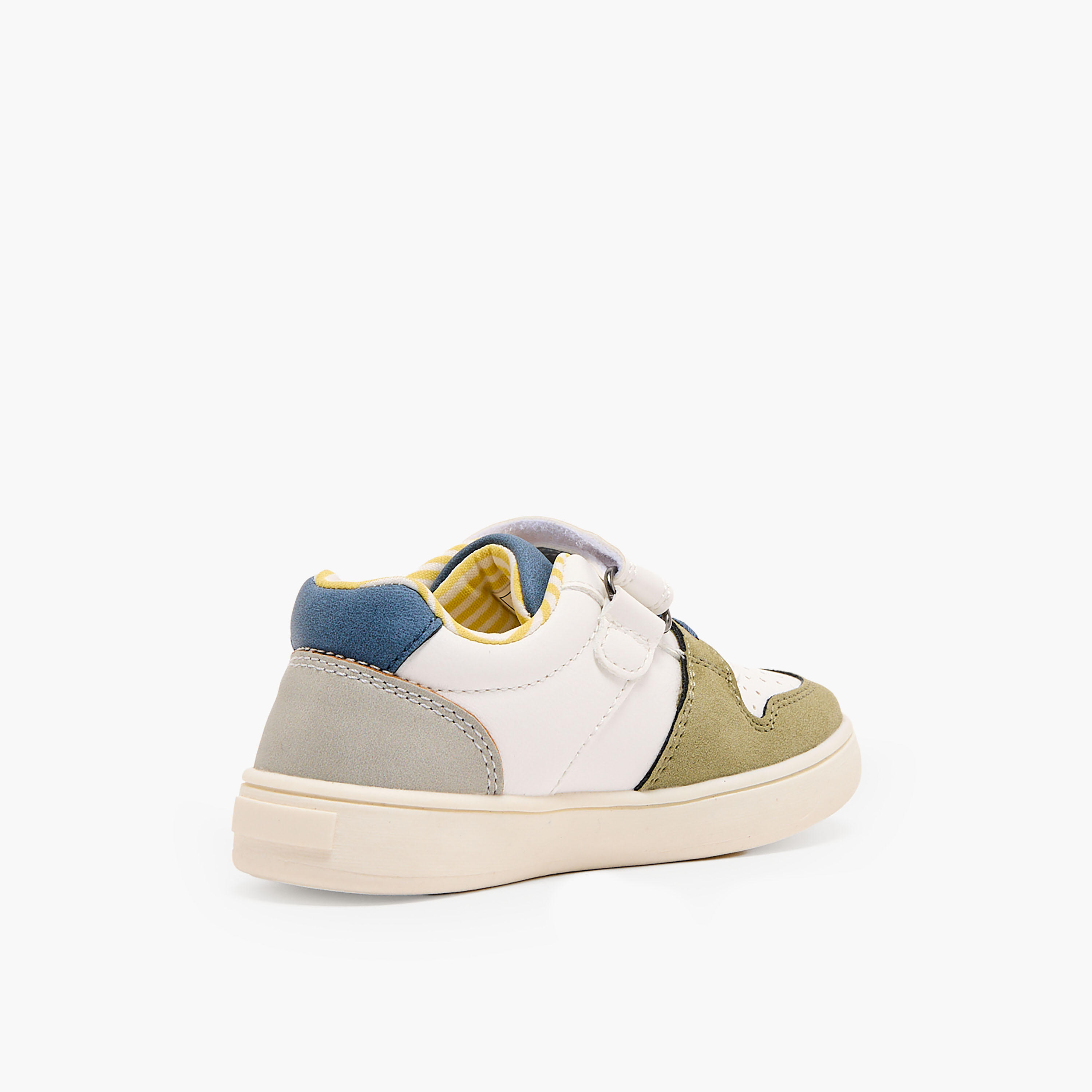 Barefeet Boys Panelled Hook & Loop Sneakers-boys-shoes-sneakers-image-5