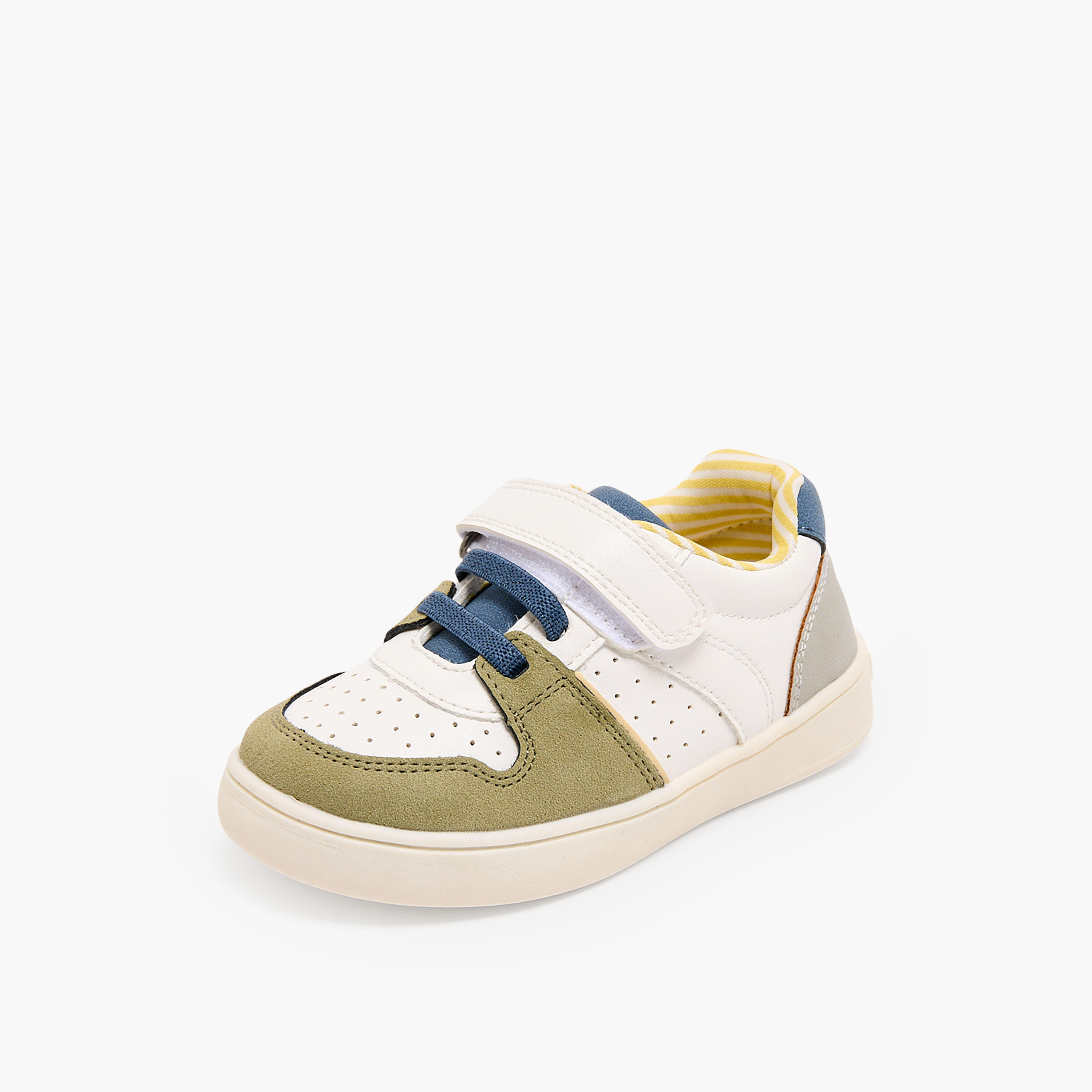 Barefeet Boys Panelled Hook & Loop Sneakers-boys-shoes-sneakers-image-6
