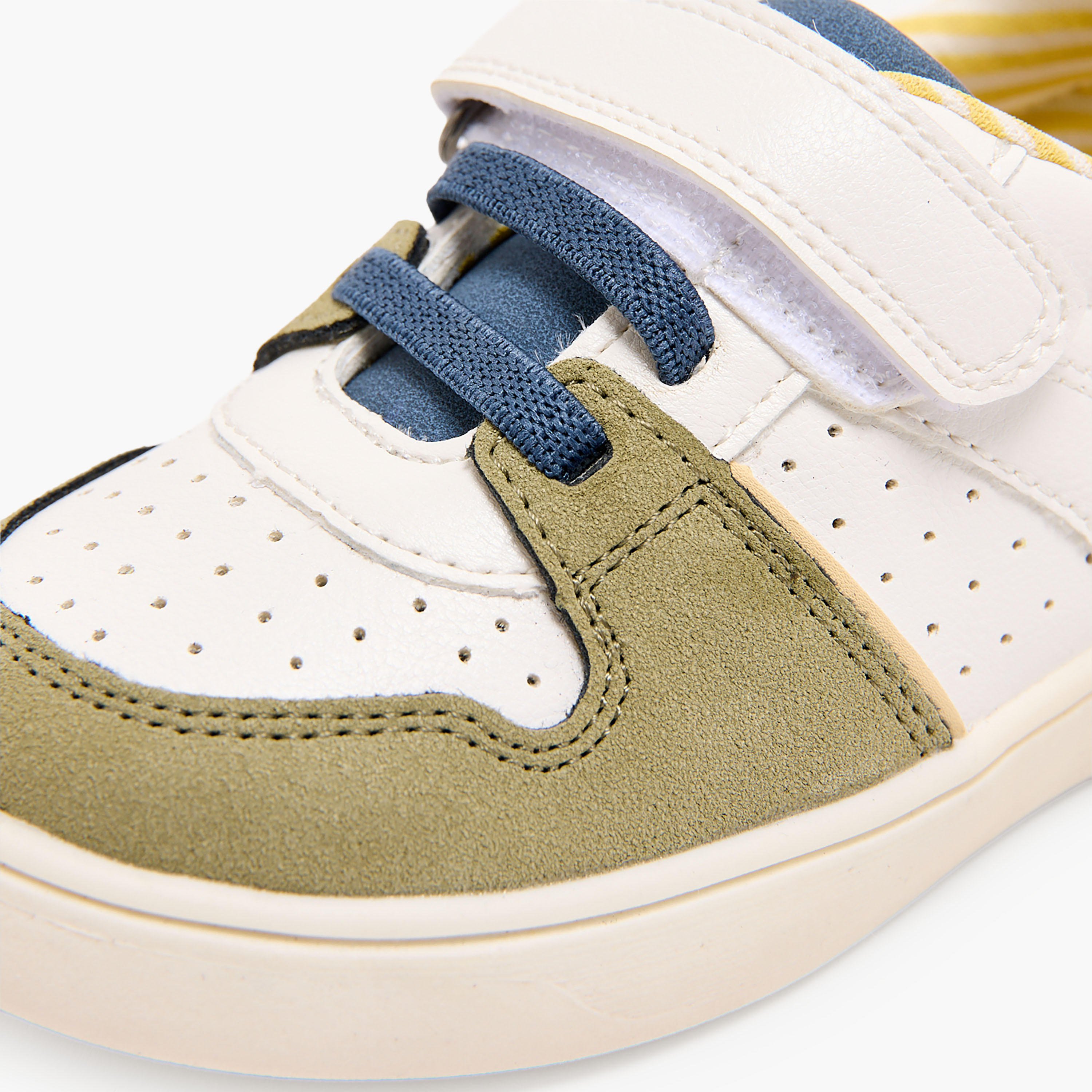 Barefeet Boys Panelled Hook & Loop Sneakers-boys-shoes-sneakers-image-7