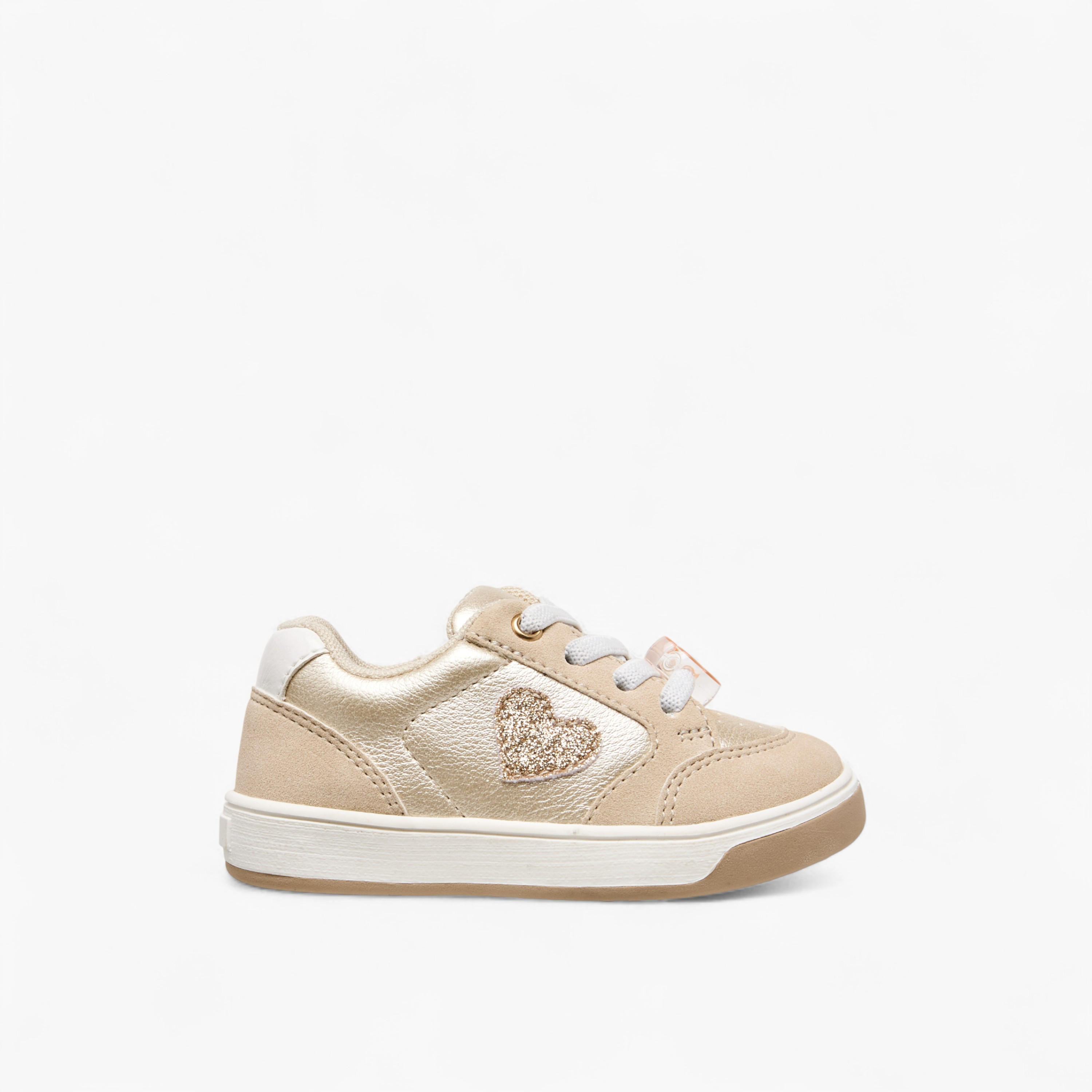 Barefeet Girls Heart Detail Sneakers-girls-shoes-sneakers-image-3