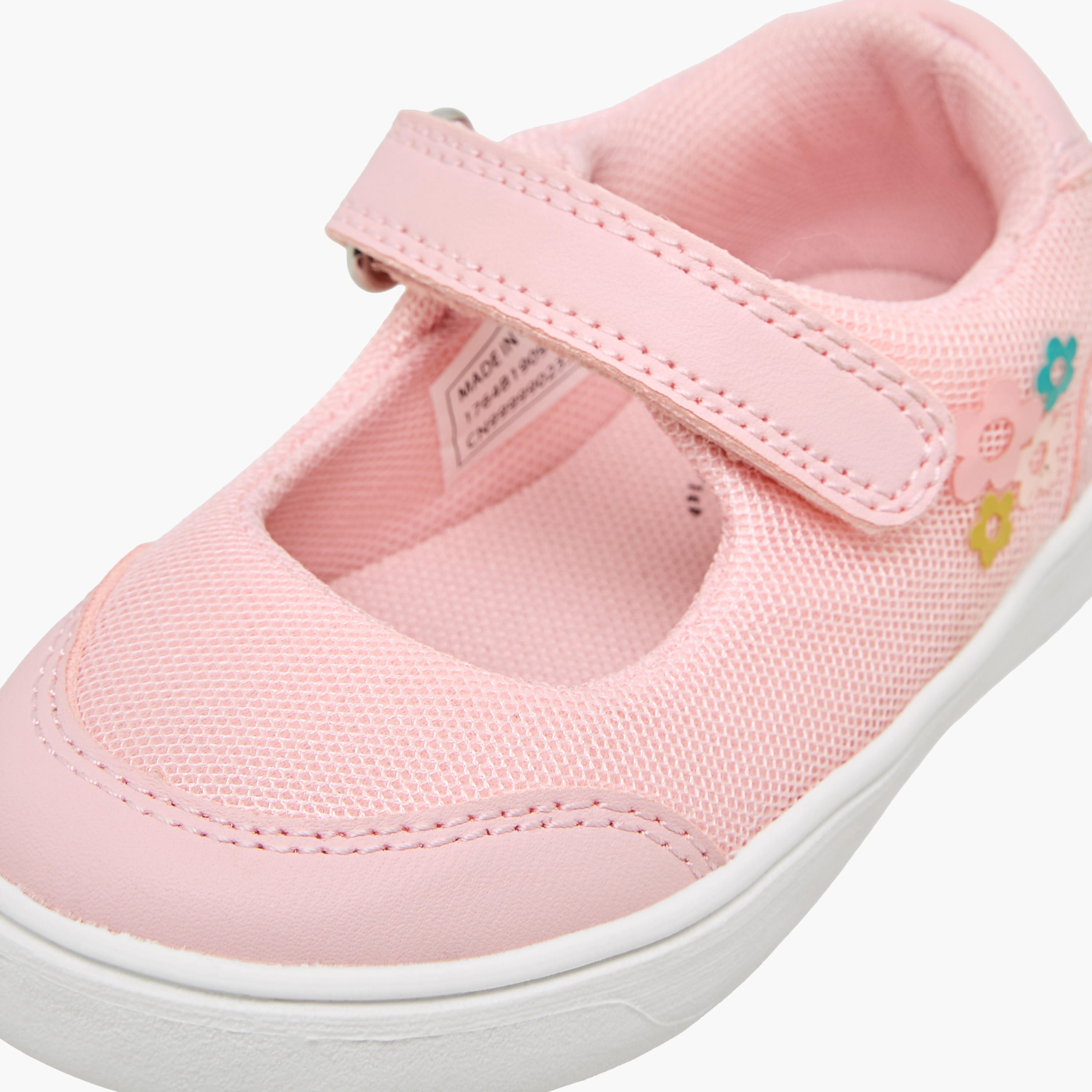 Barefeet Girls Hook & Loop Mary Jane Shoes-girls-shoes-maryjanes-image-4