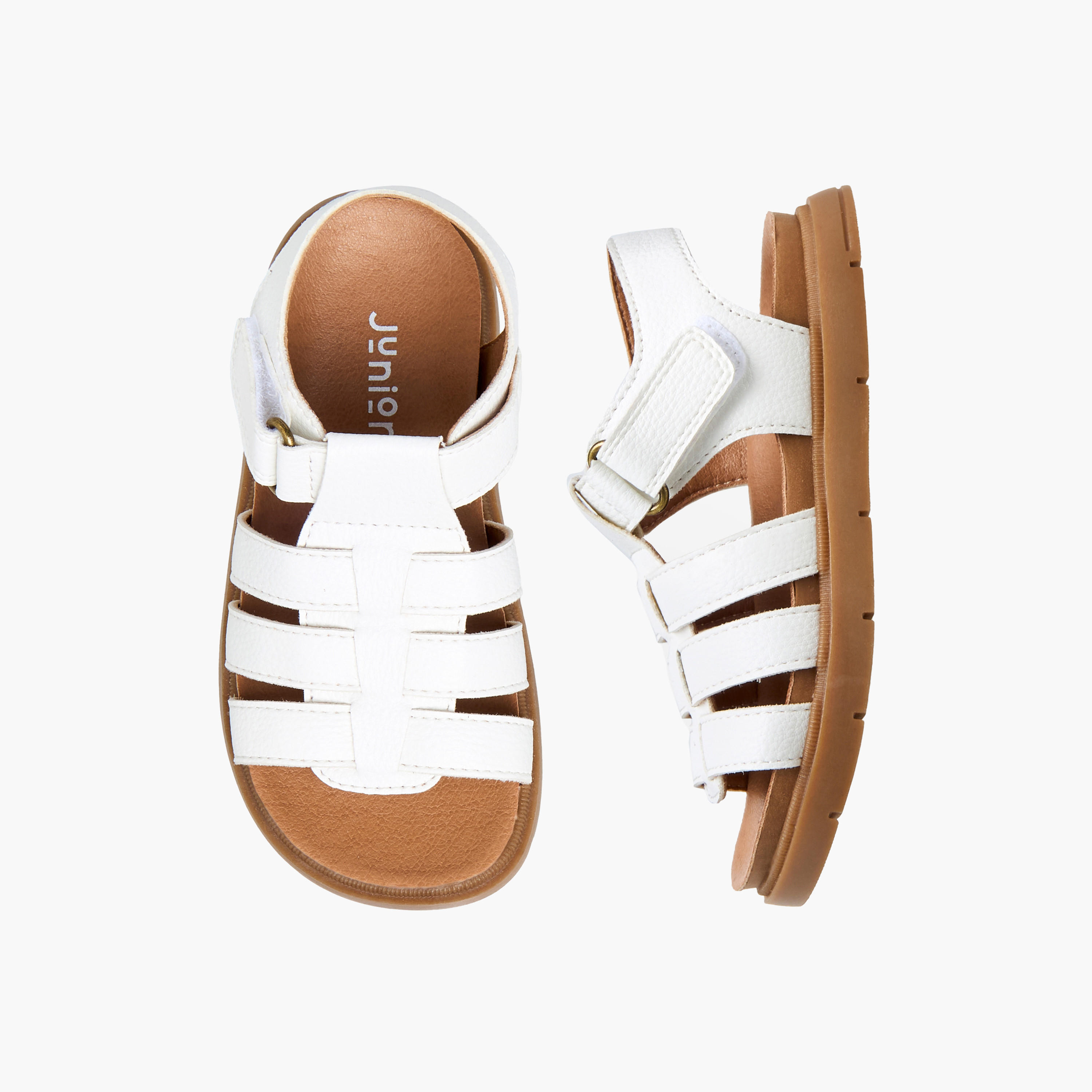 Juniors Boys Hook & Loop Strap Sandals-boys-shoes-sandals-image-1