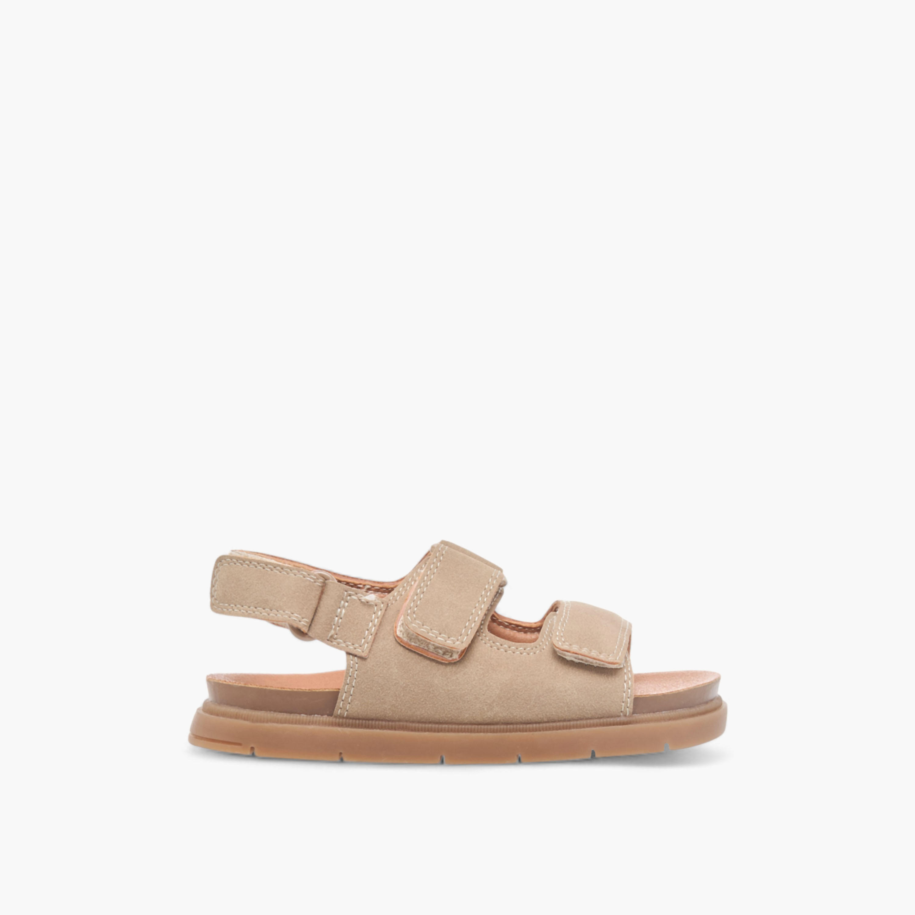Juniors Solid Sandals with Hook and Loop Closure-boys-shoes-sandals-image-2