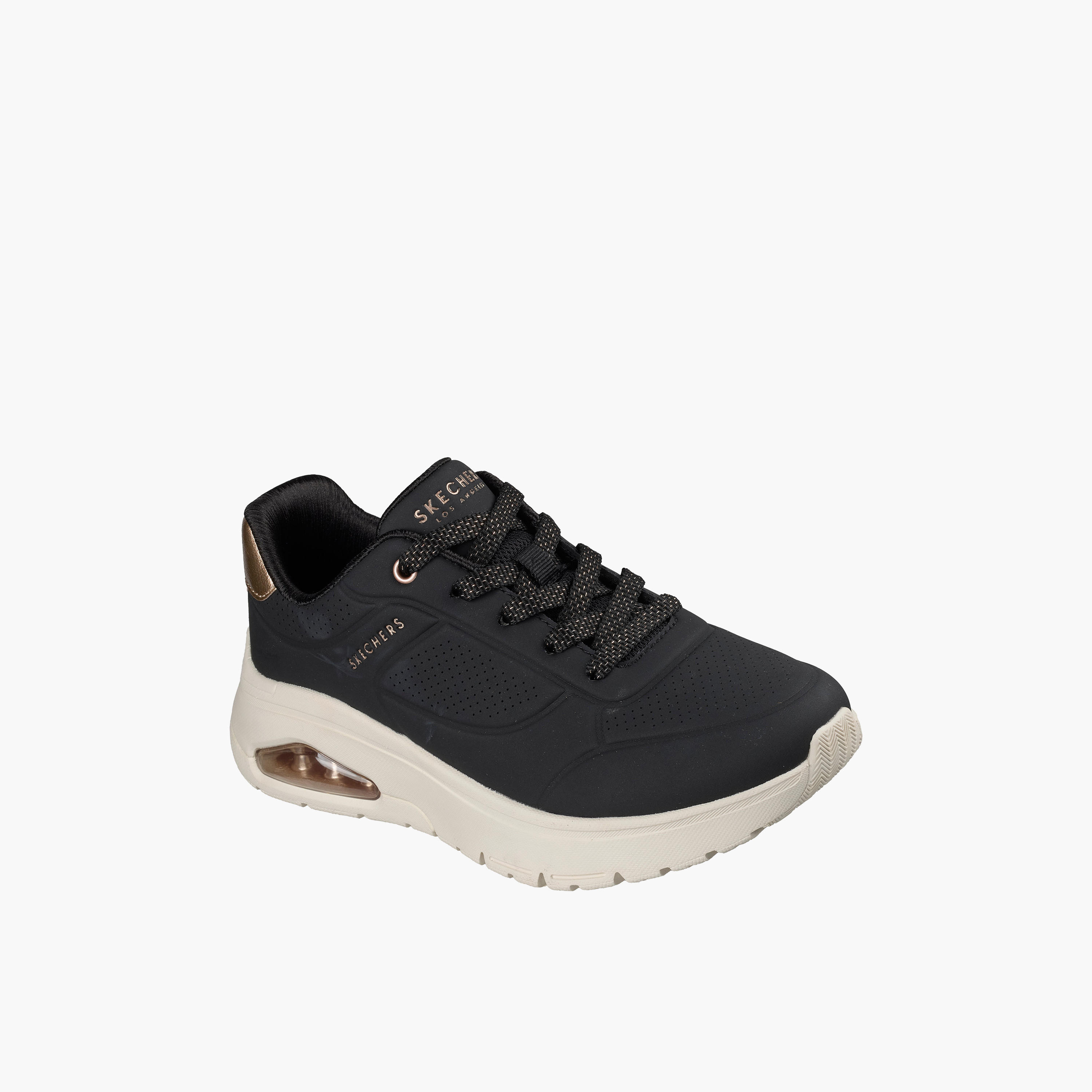 Skechers Women UNO FLEX Lace-Up Ankle Sneakers-women-shoes-sneakers-image-1