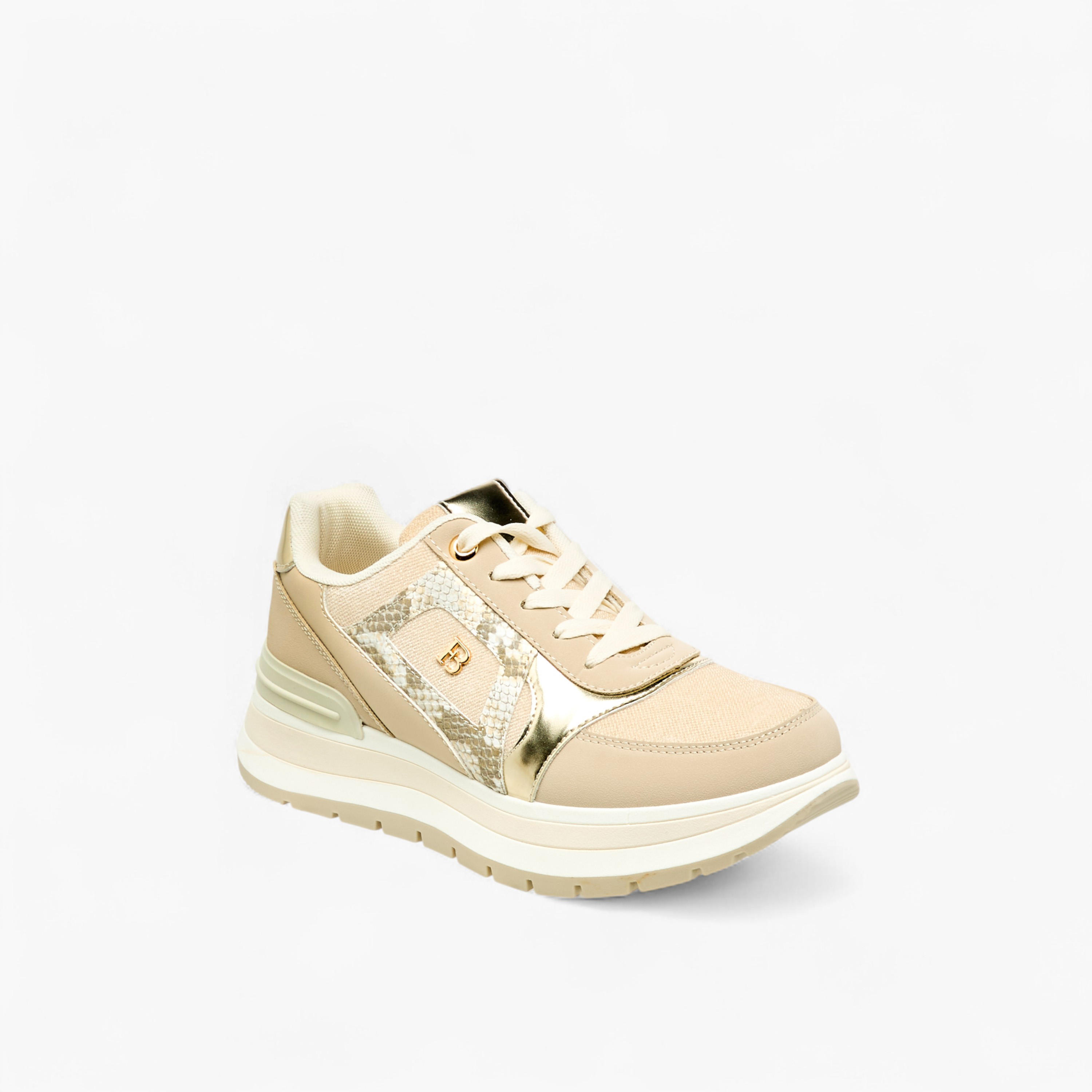 Flora Bella Women Panelled Lace-Up Sneakers-women-shoes-sneakers-image-2