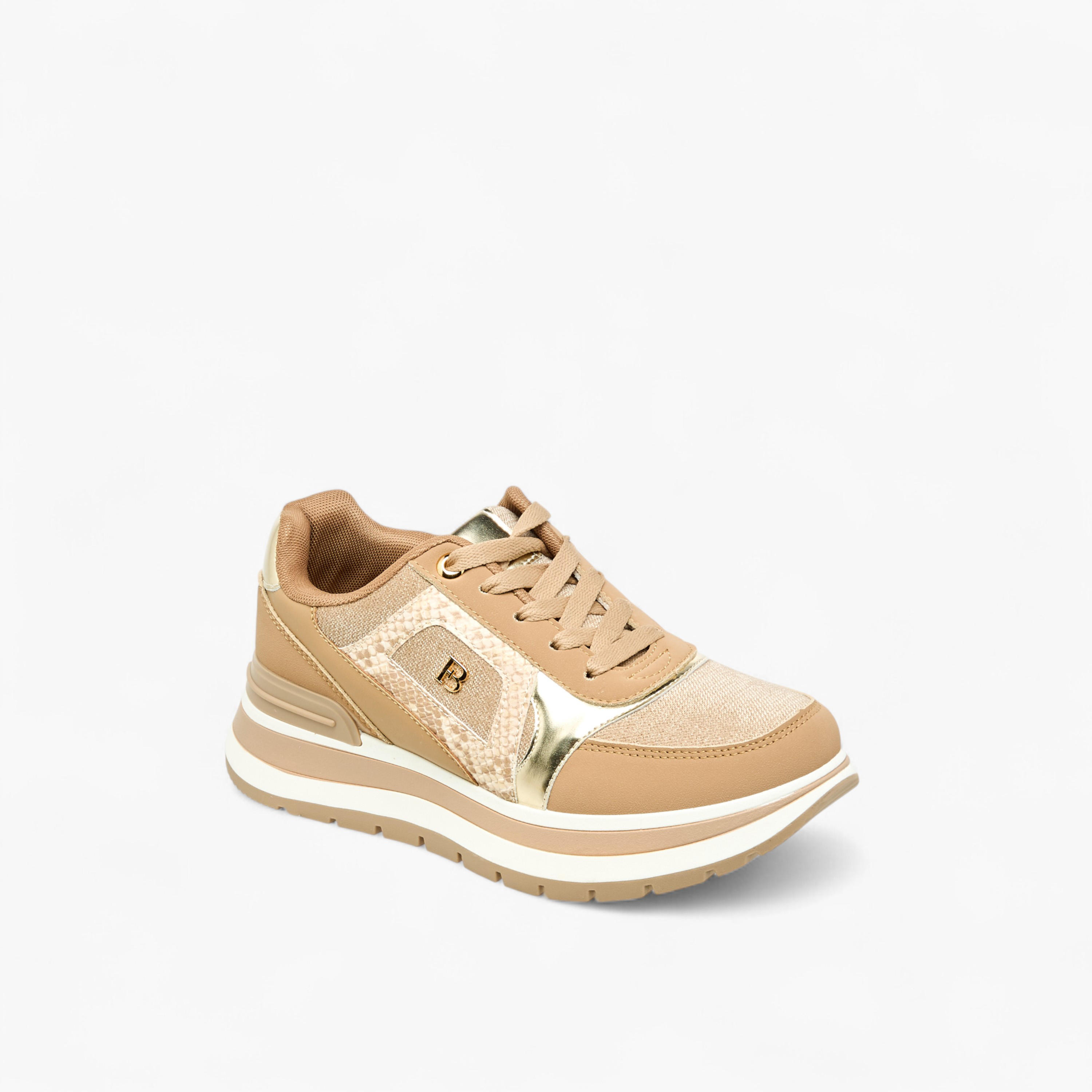 حذاء سنيكرز بألواح ورباط للنساء من فلورا بيلا-women-shoes-sneakers-image-2