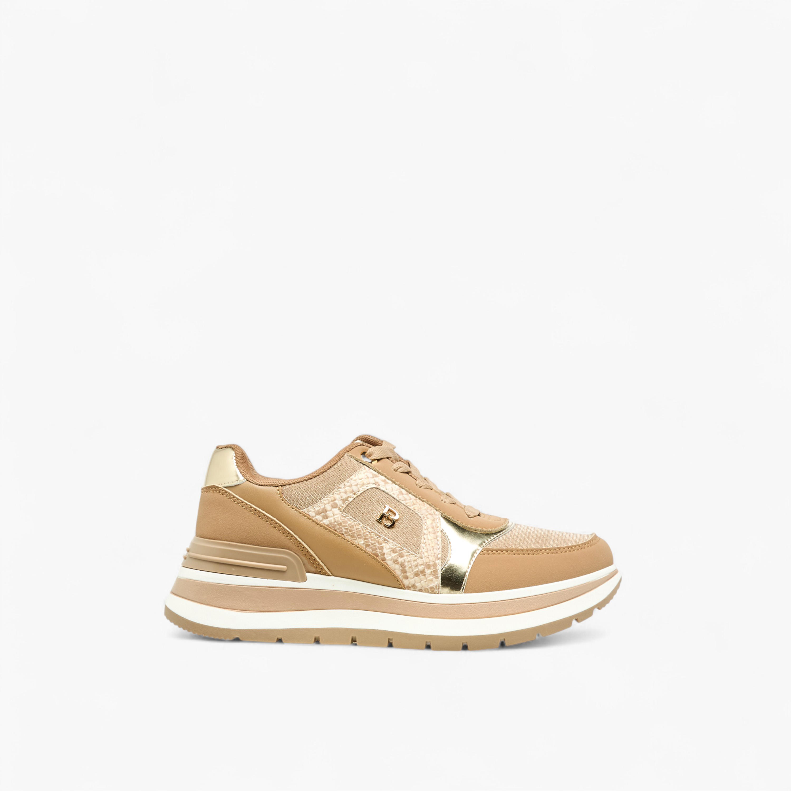 حذاء سنيكرز بألواح ورباط للنساء من فلورا بيلا-women-shoes-sneakers-image-3