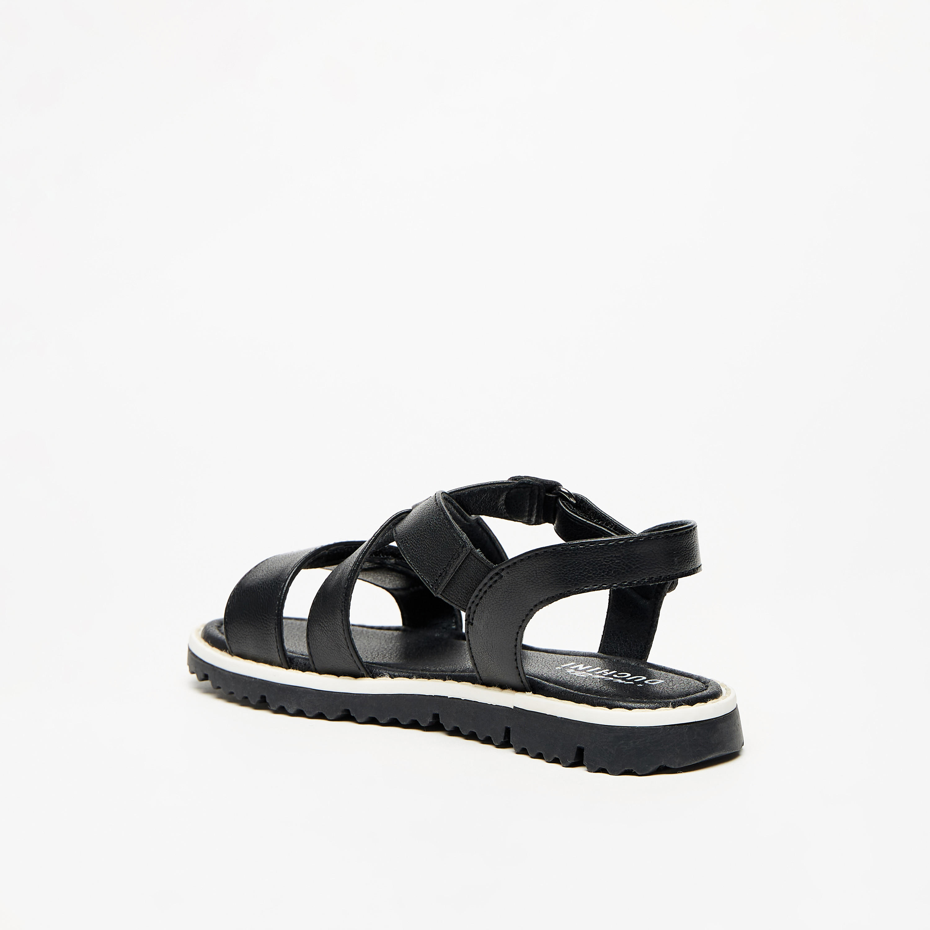 صندل بحزام متقاطع بارز الملمس وشريط إغلاق لاصق من مستر دوتشيني-boys-shoes-sandals-image-9
