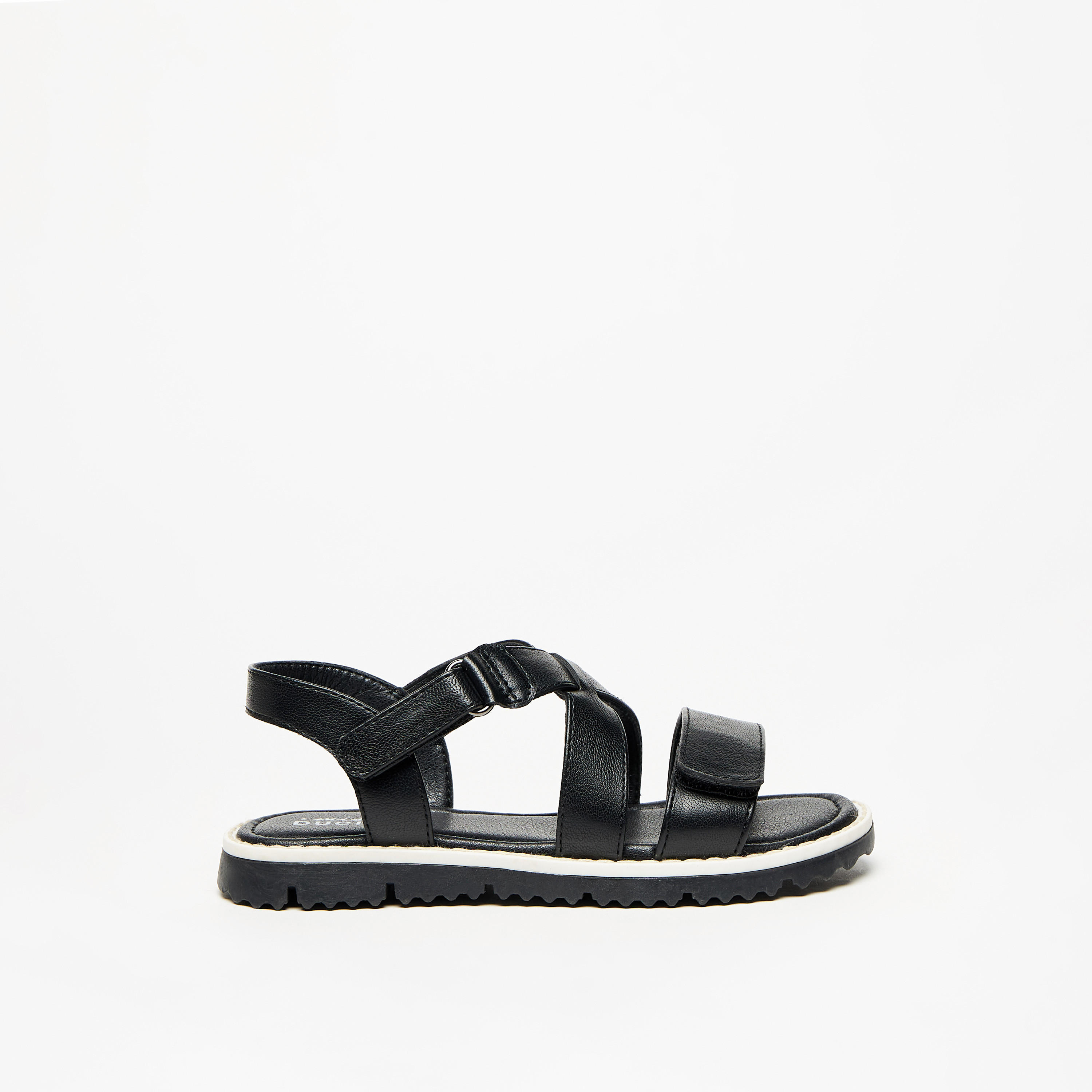 صندل بحزام متقاطع بارز الملمس وشريط إغلاق لاصق من مستر دوتشيني-boys-shoes-sandals-image-8