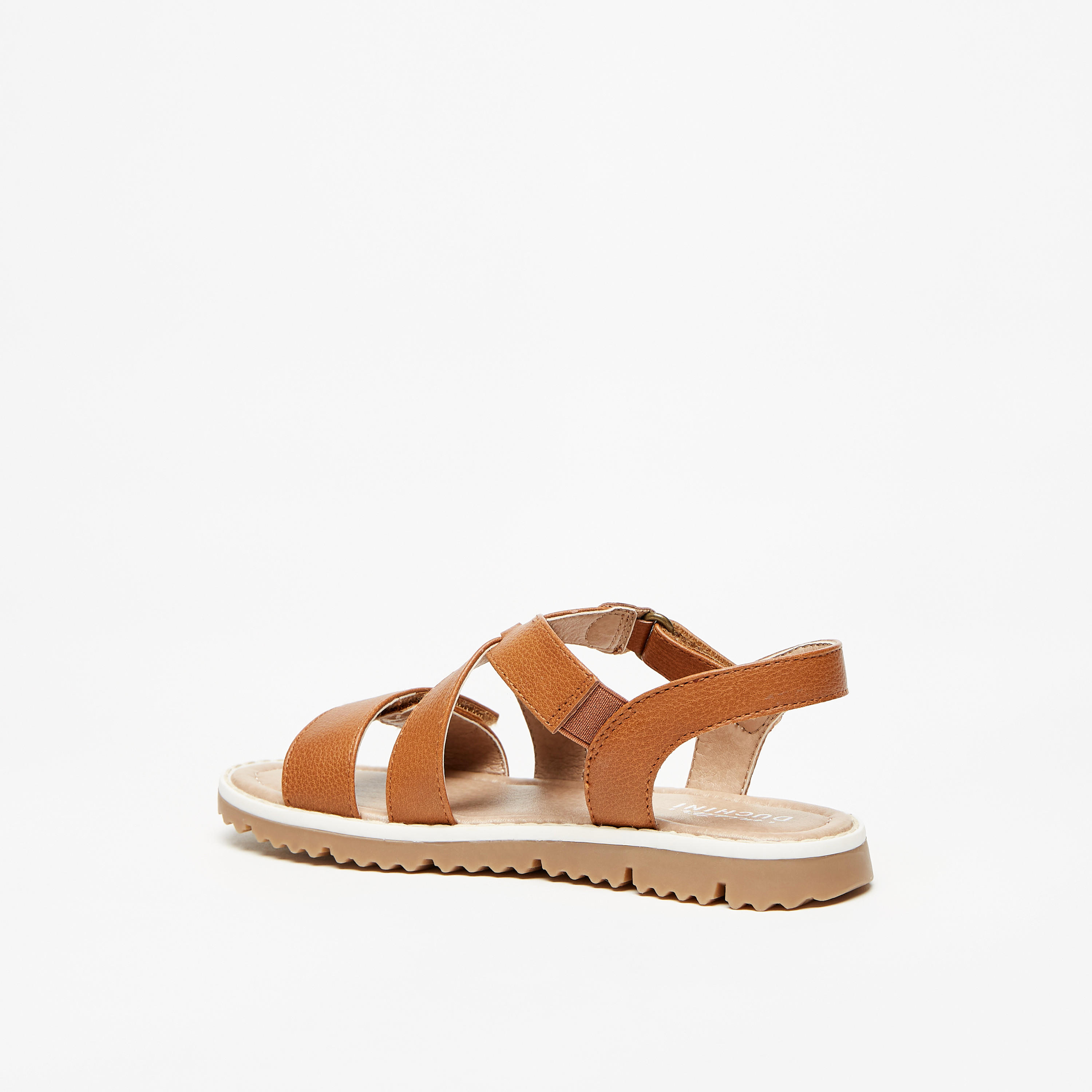 صندل بحزام متقاطع بارز الملمس وشريط إغلاق لاصق من مستر دوتشيني-boys-shoes-sandals-image-3