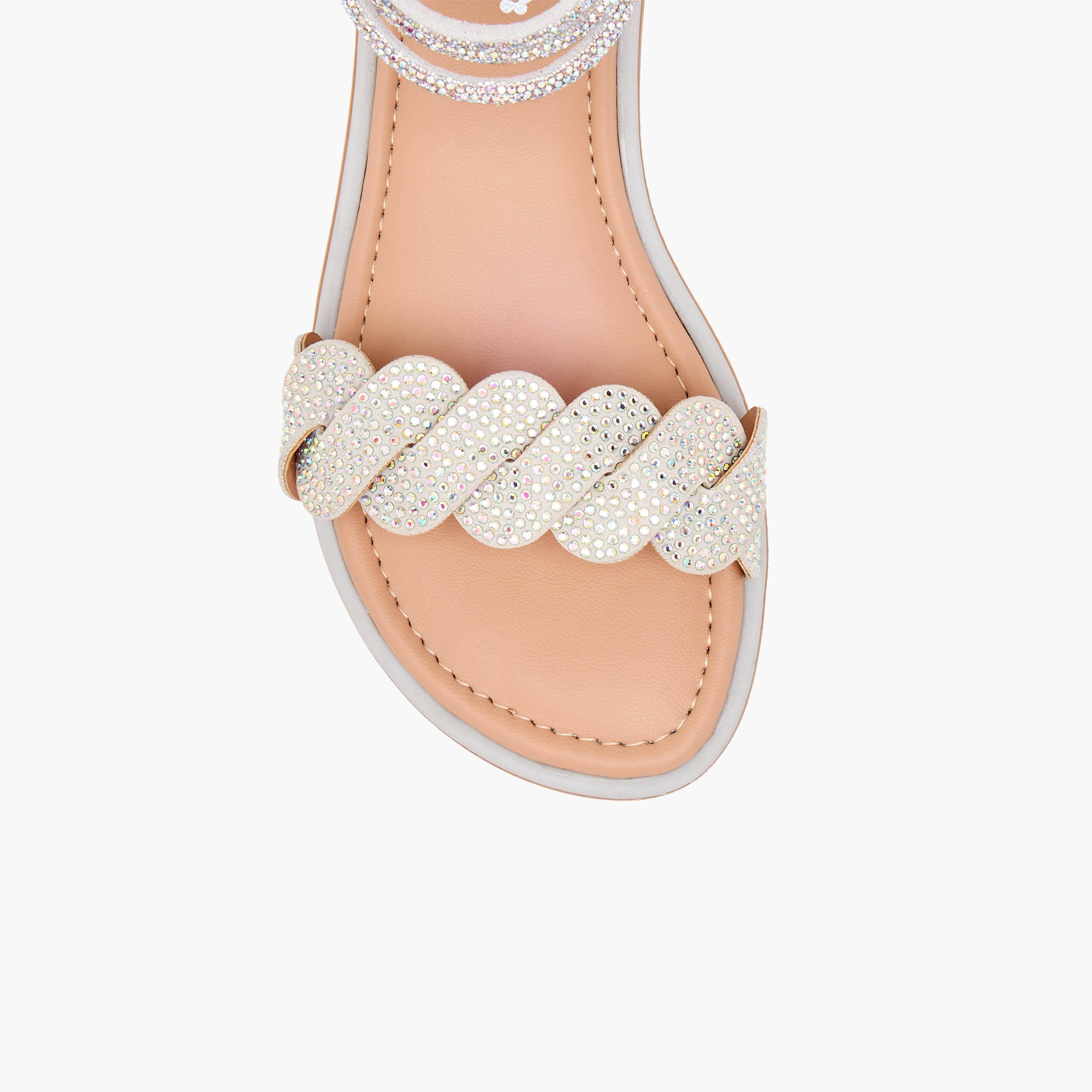 Little Missy Studded Ankle Strap Sandals with Zip Closure-girls-shoes-sandals-image-3