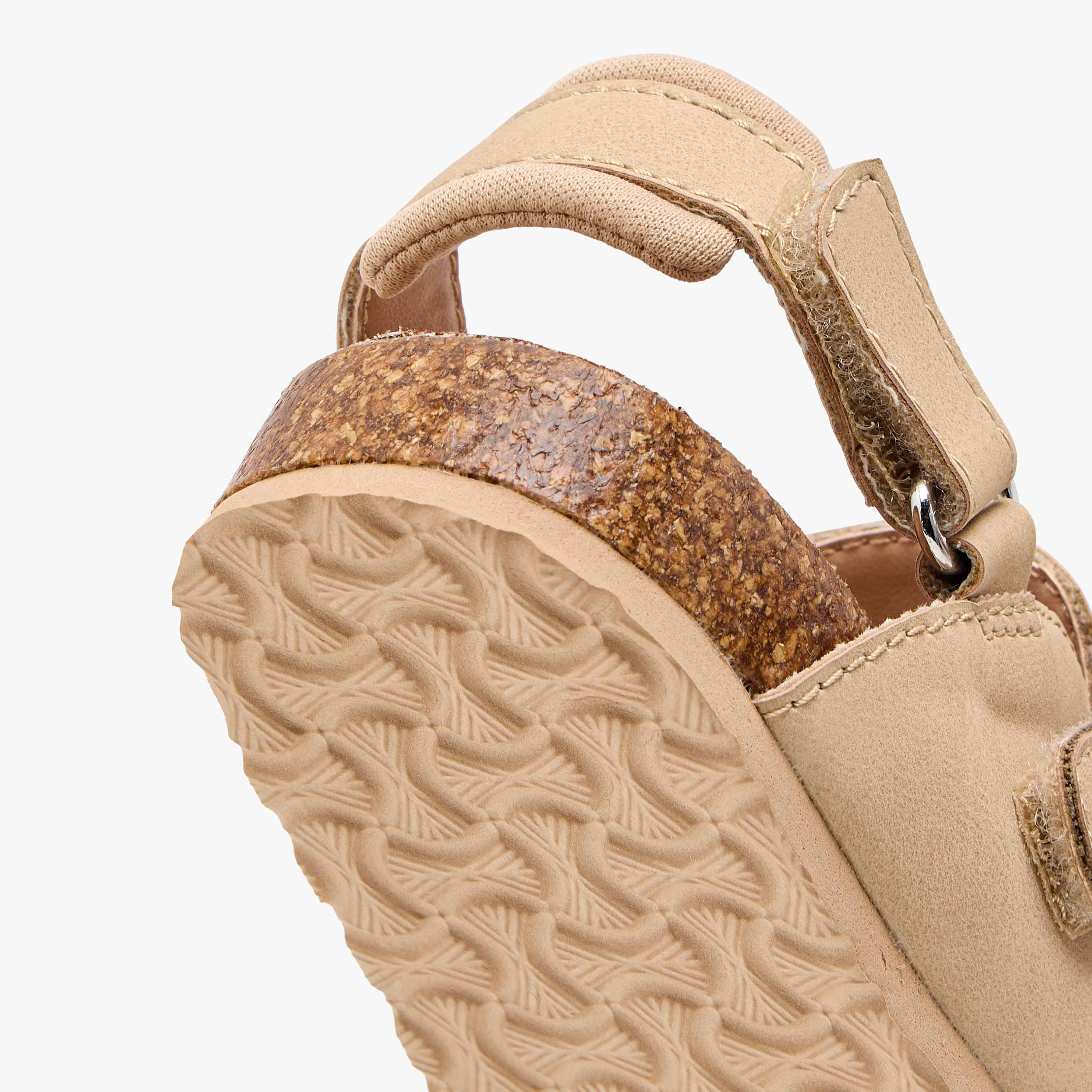 Juniors Cut Out Detail Sandals with Hook and Loop Closure-girls-shoes-sandals-image-5